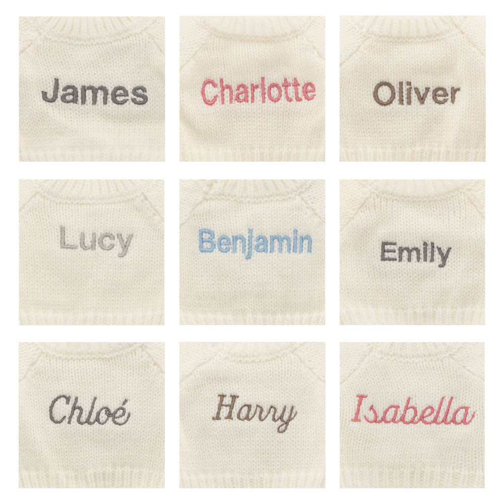 Bashful Blush Bunny with Personalised Cream Jumper