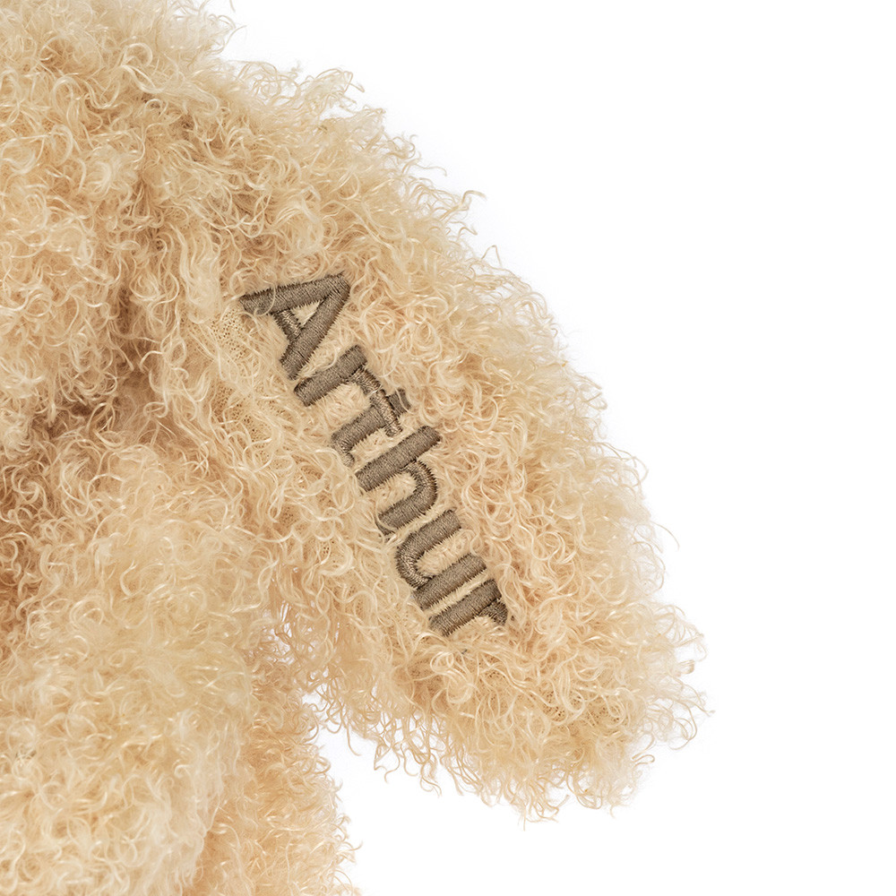 Personalised Bashful Luxe Bunny Curly Original