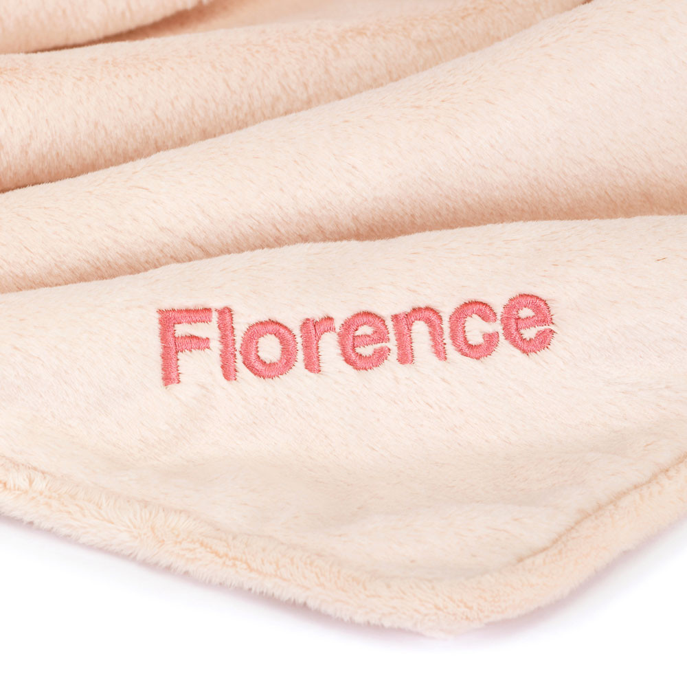 Personalised Bashful Blush Bunny Blankie