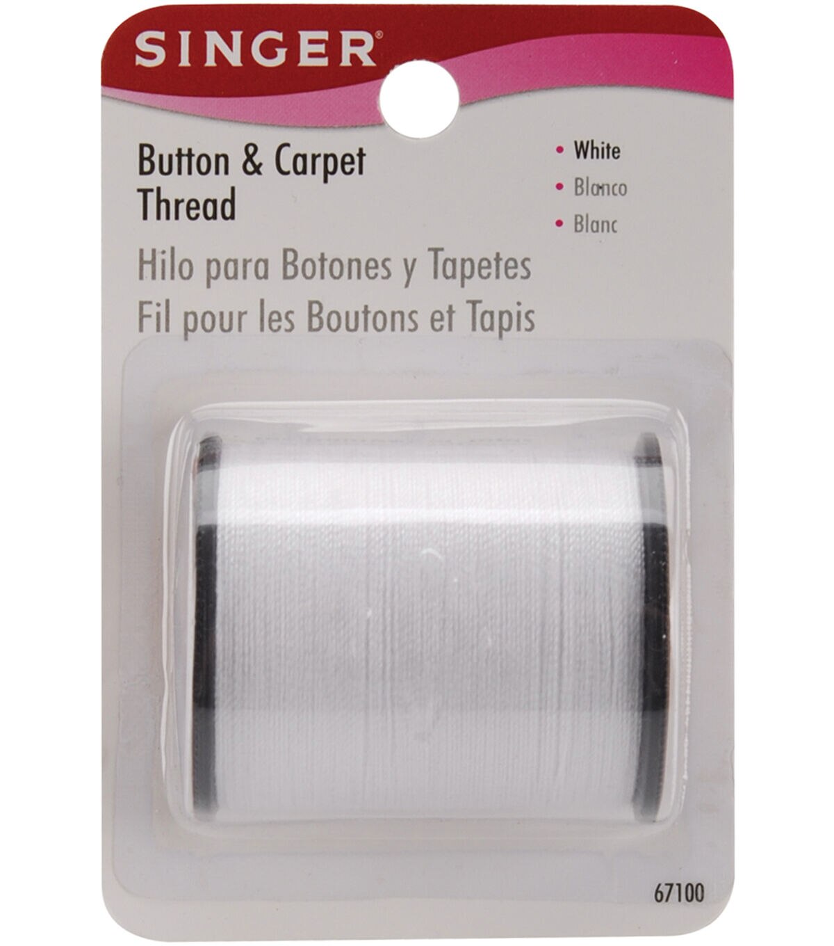 SINGER Button & Carpet Thread 50 Yds