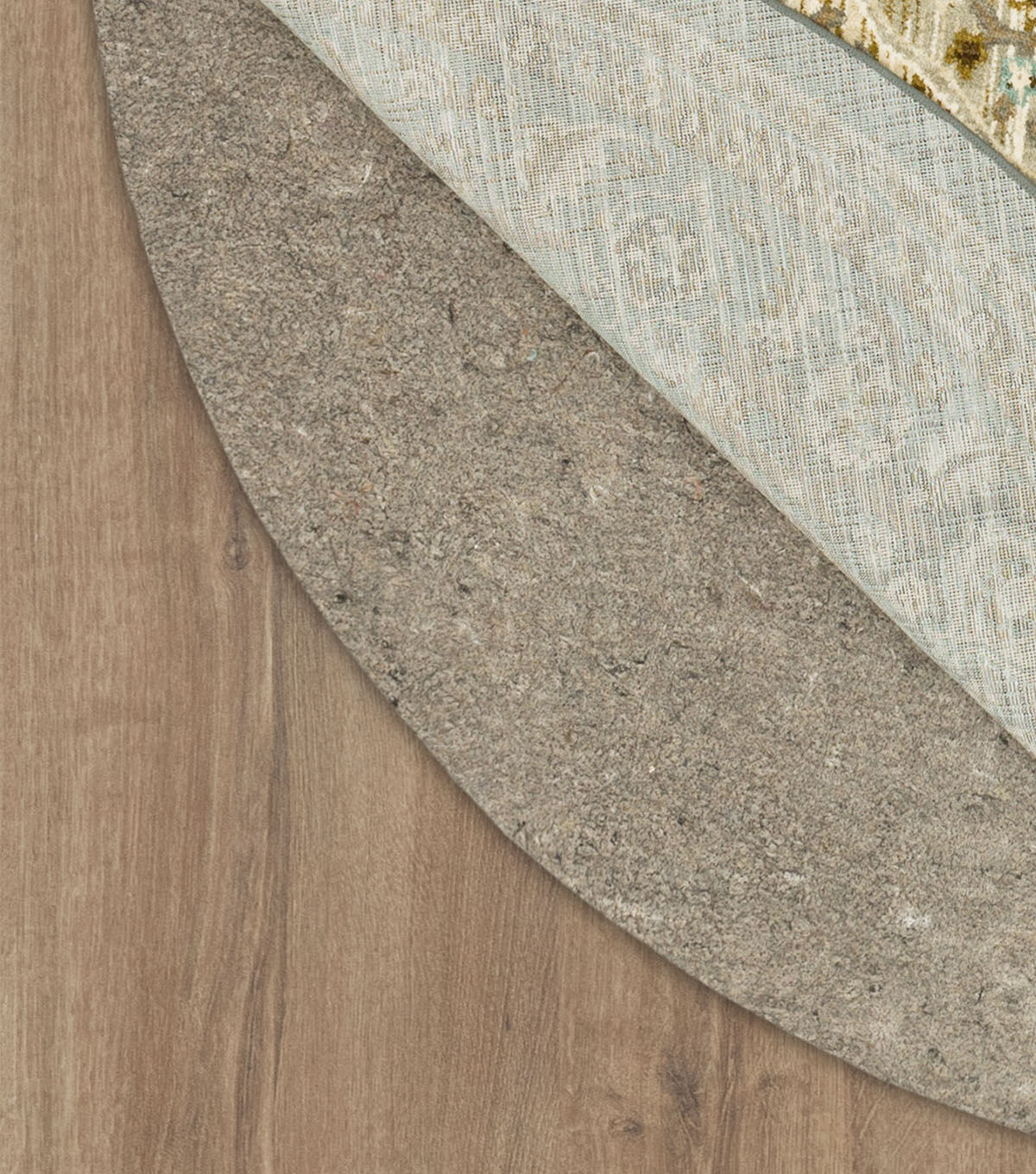 Dual Surface 1/4 Inch Rug Pad Gray 8' Round