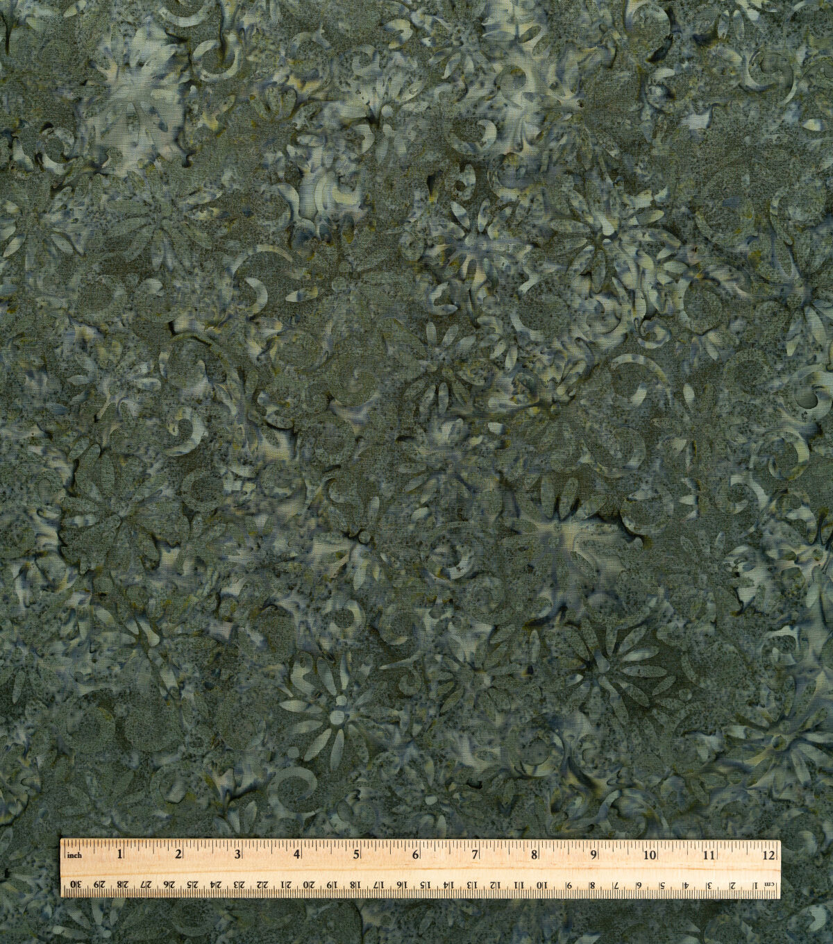 Green Steel Mirage Batik Cotton Fabric