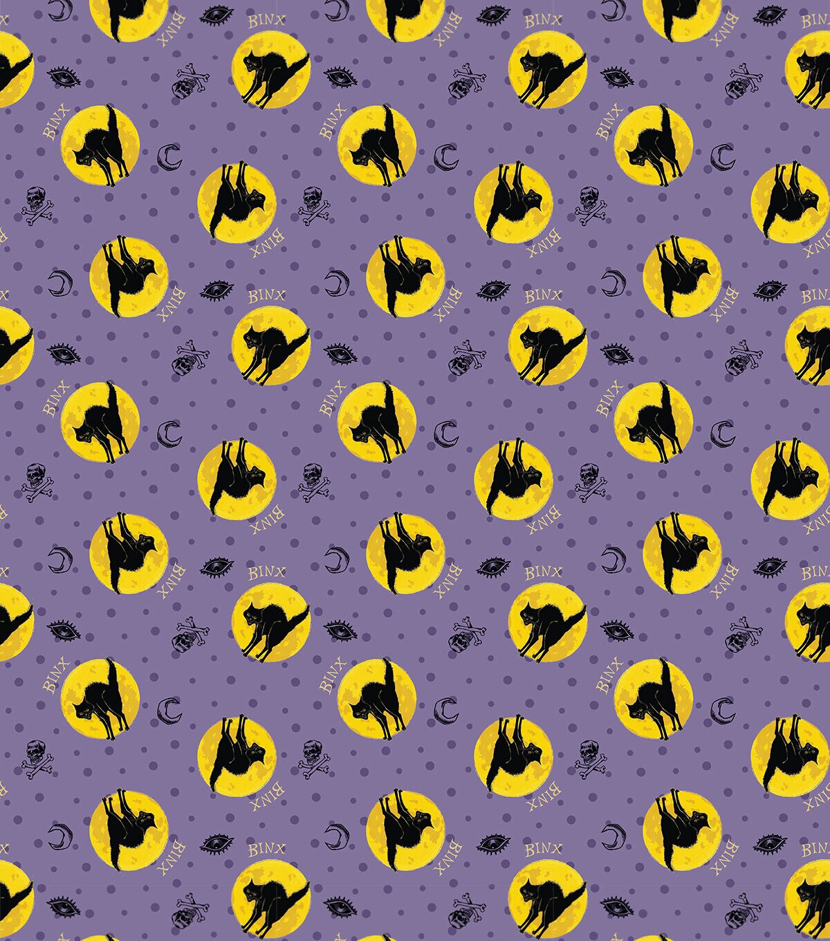 Disney Hocus Pocus Cotton Fabric Binx Spirit