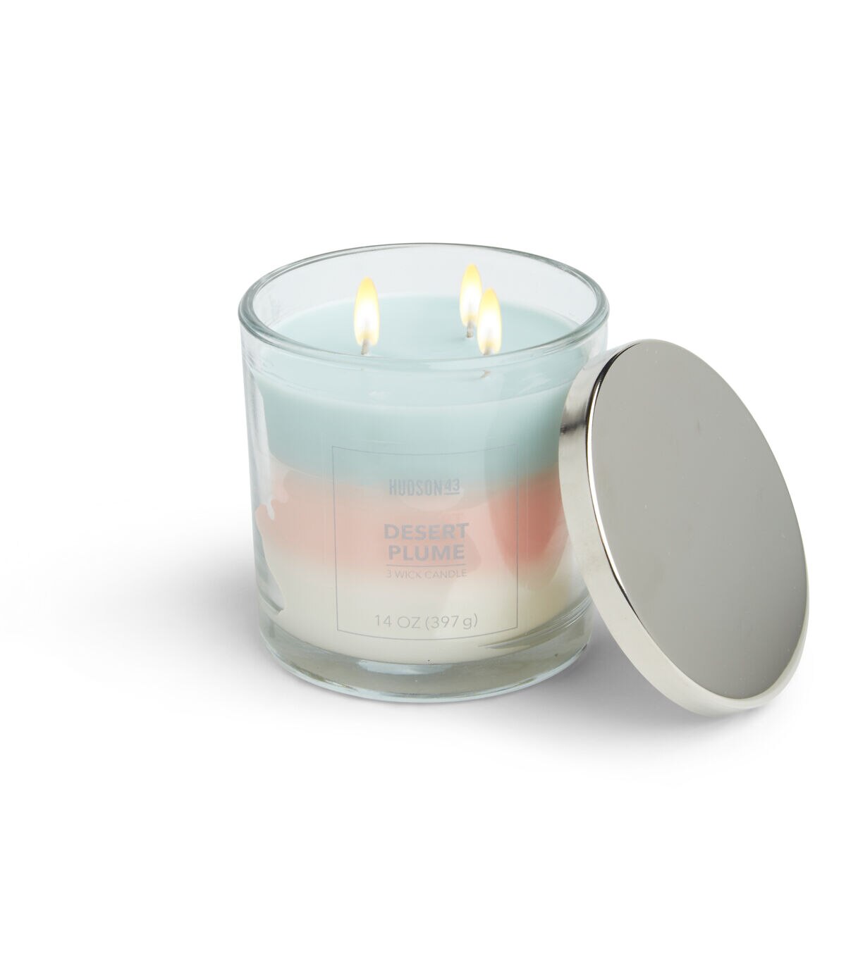 14oz Desert Plume 3 Wick Scented Jar Candle by Hudson 43