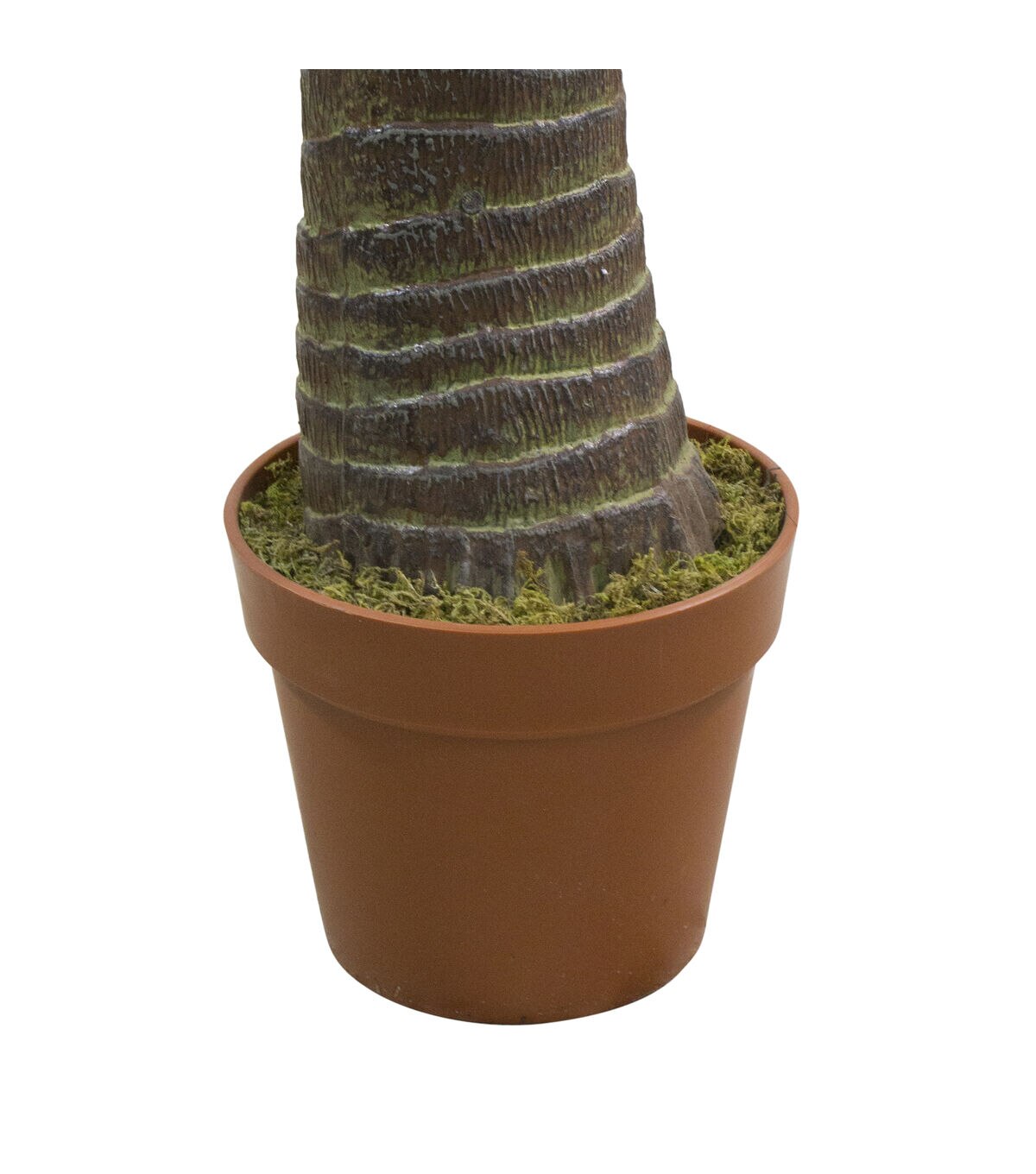 Northlight 7.5' Green and Brown Potted Artificial Phoenix Palm Tree
