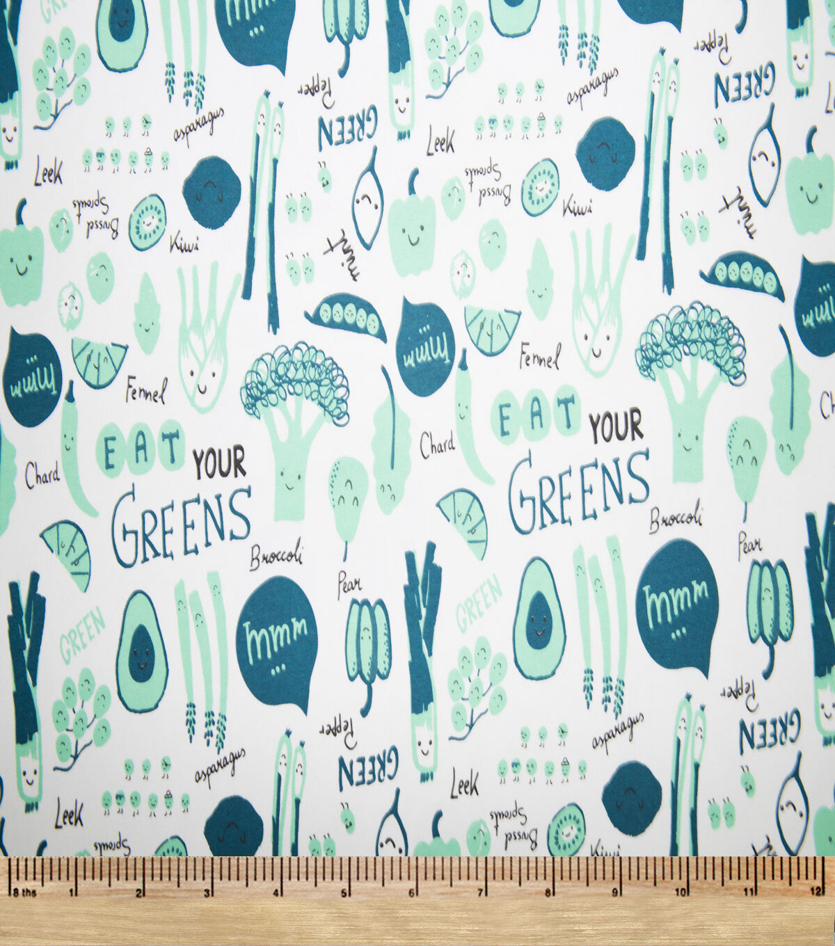 Super Snuggle Eat Your Greens Flannel Fabric