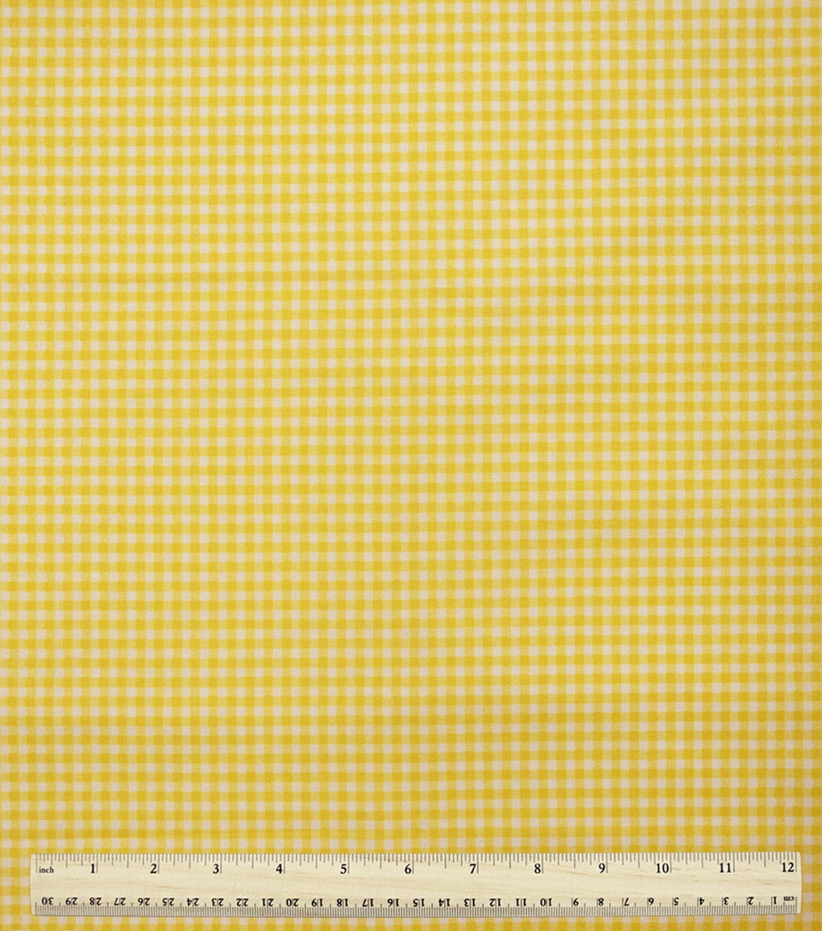 Yellow Gingham Cotton Fabric by Keepsake Calico