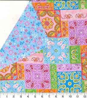 Fabric Traditions Patchwork Double Face Quilted Cotton Fabric