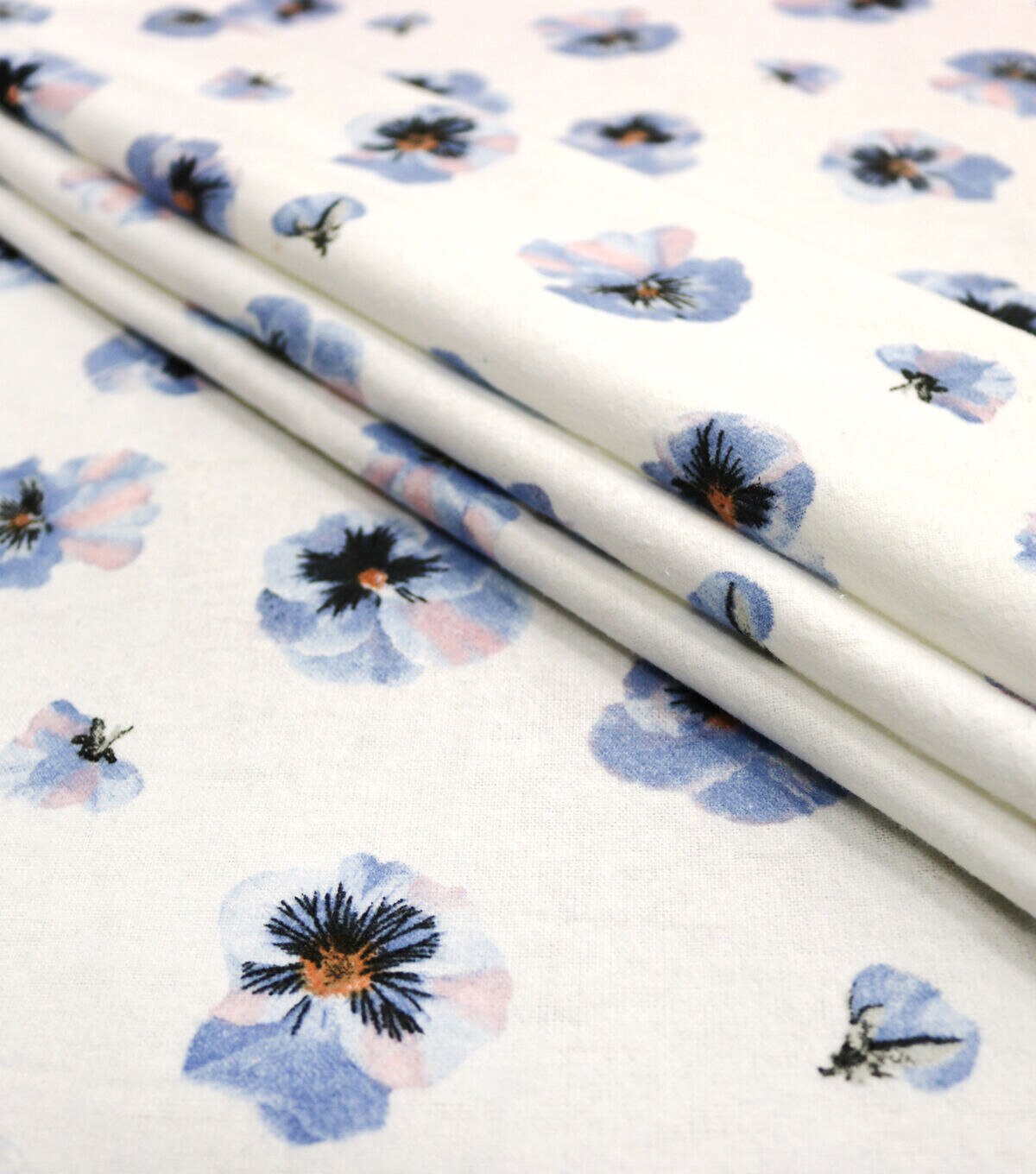 Tossed Floral Super Snuggle Cotton Fabric