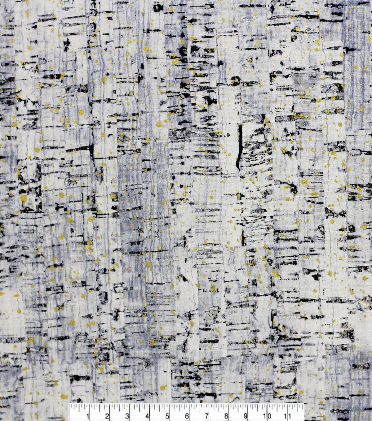 Gray & Black Cork Print Quilt Metallic Cotton Fabric by Keepsake Calico
