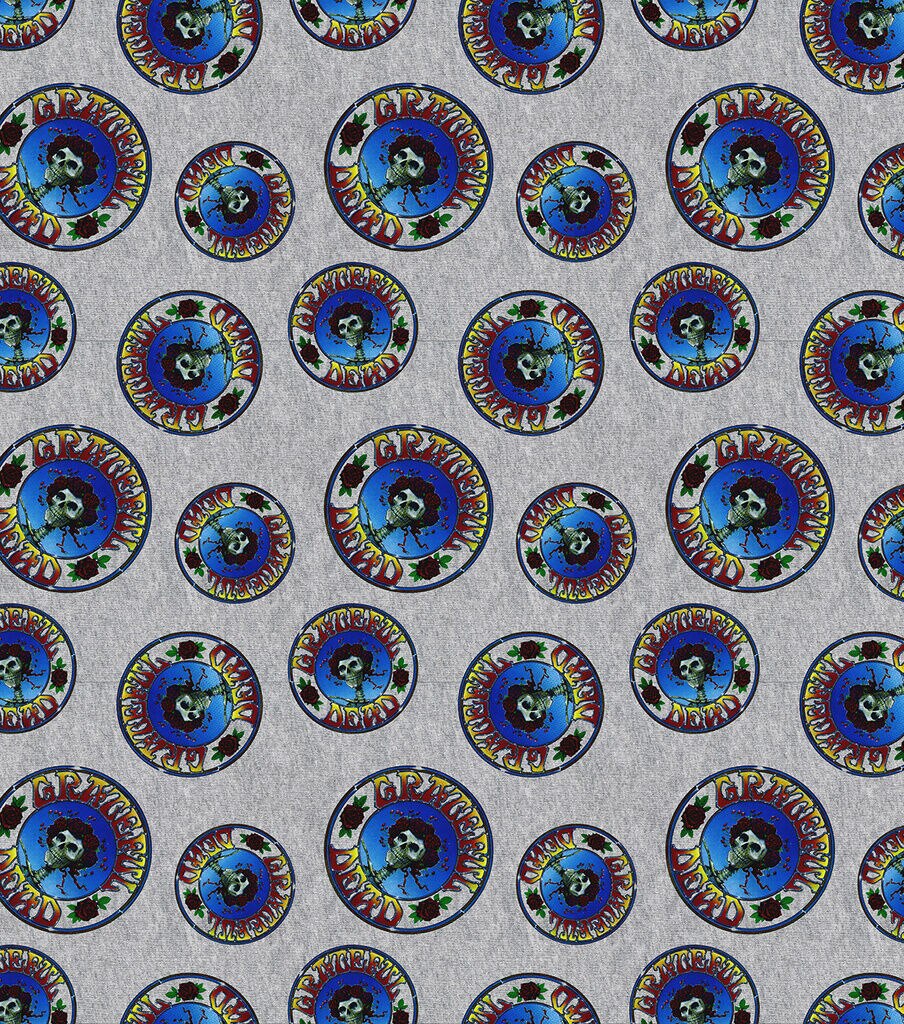 Grateful Dead Cotton Fabric Logo