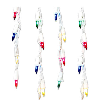 Northlight 8.5' Multicolor 300ct Shimmering Mini Christmas Icicle Lights