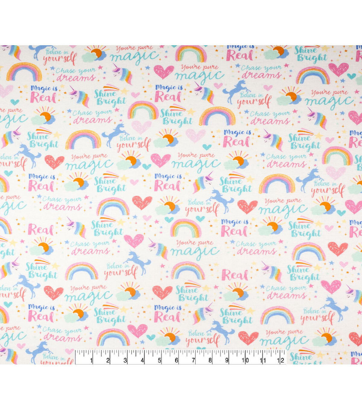 Magic Is Real Unicorn Super Snuggle Flannel Fabric