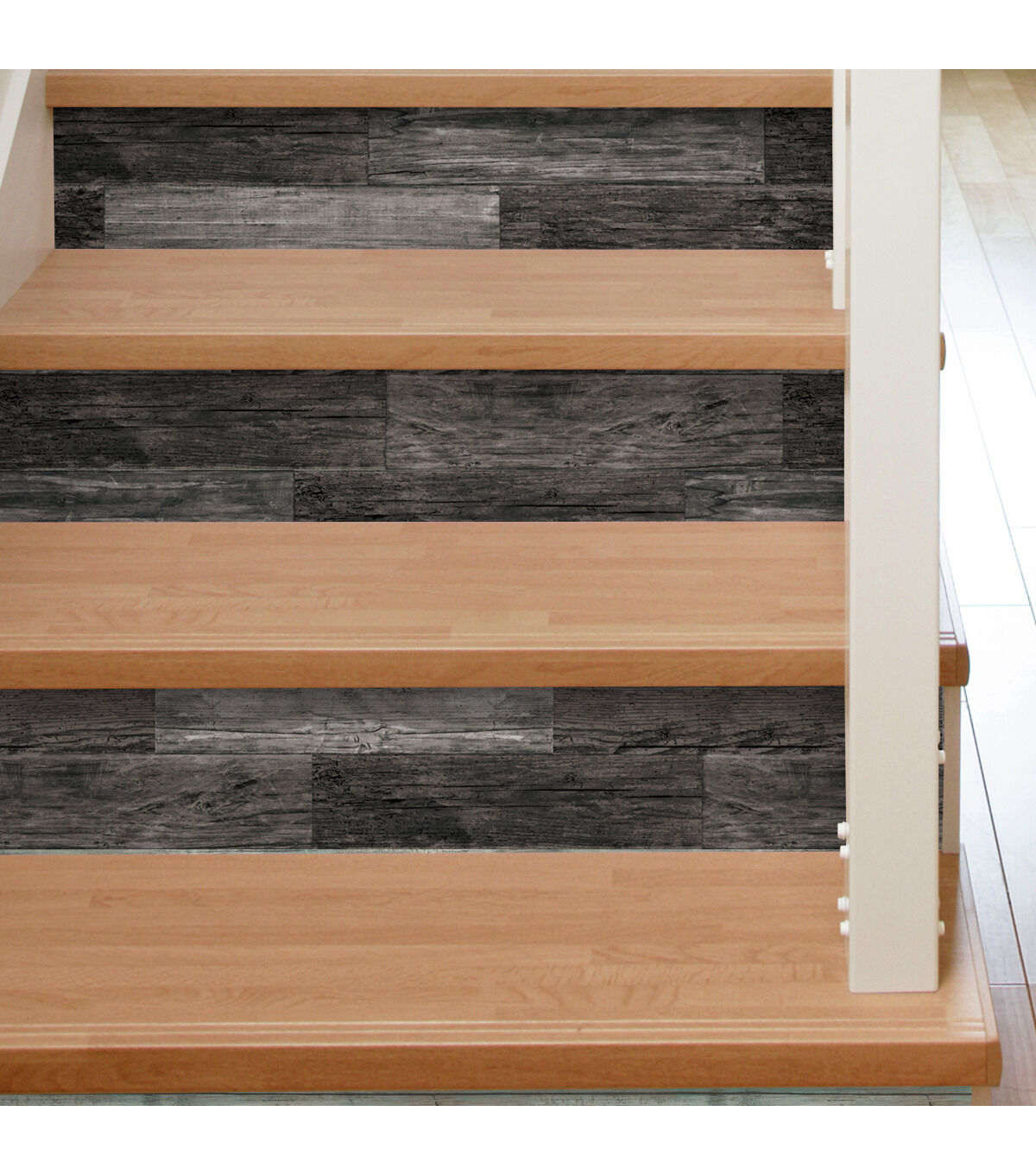 RoomMates Wall Decals Black Distressed Barn Wood