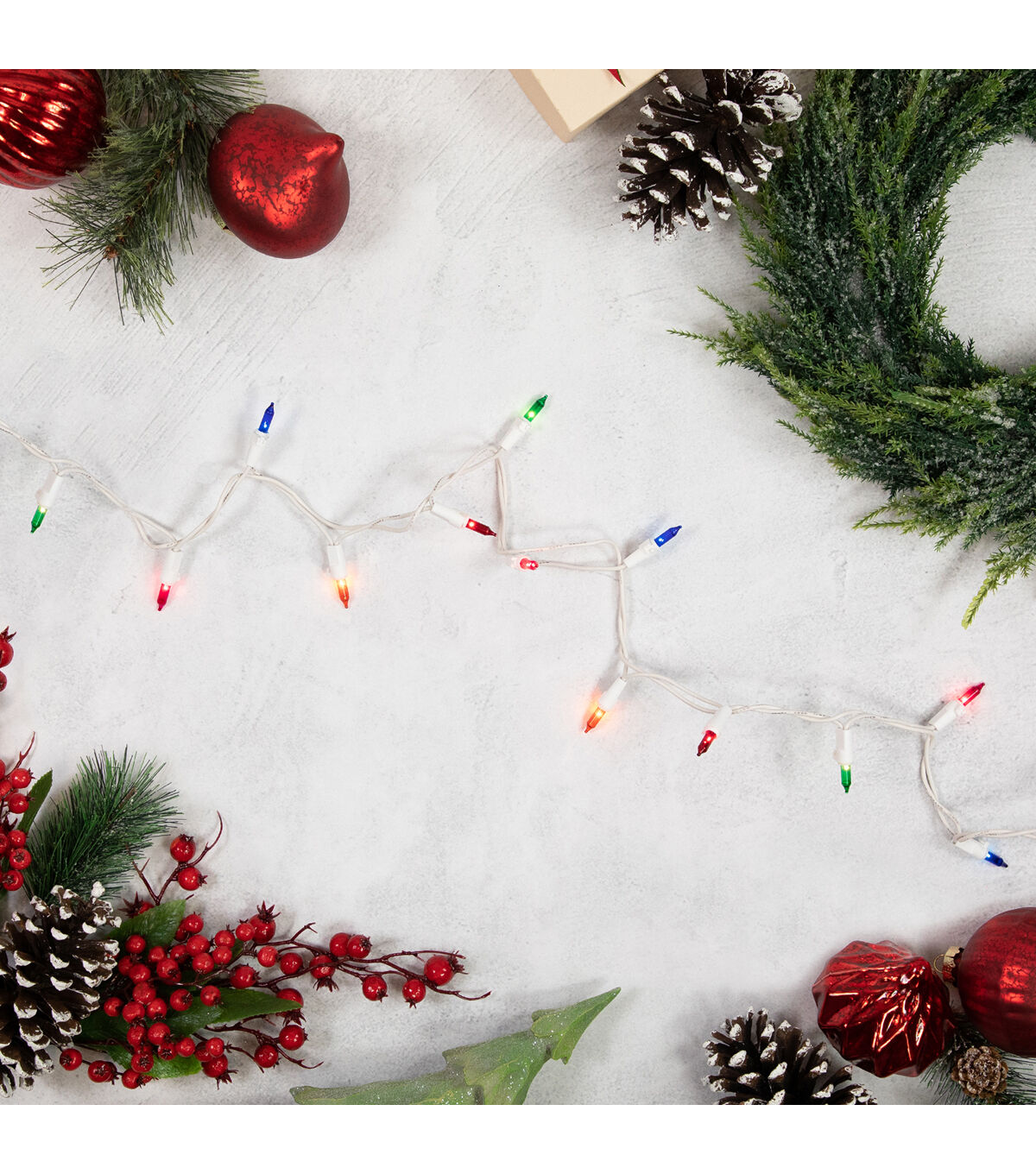 Northlight 10' Multicolor 50ct Mini Christmas Lights With White Wire