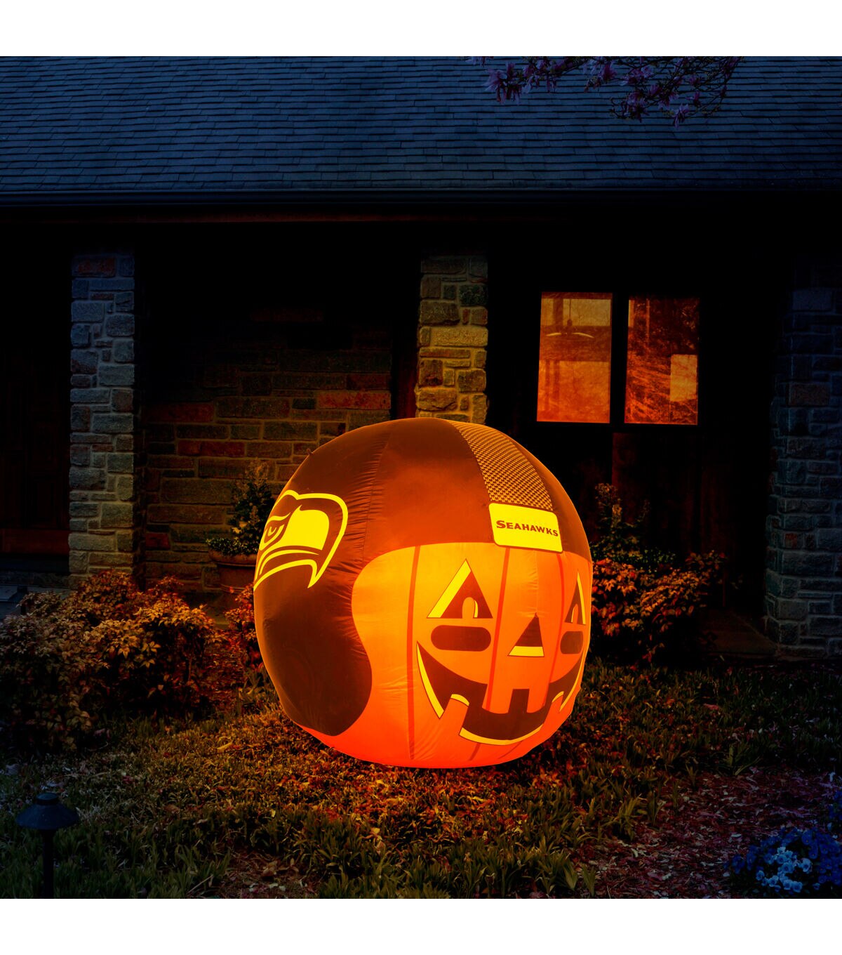 Sporticulture 4' NFL Seattle Seahawks Inflatable Jackolantern Helmet