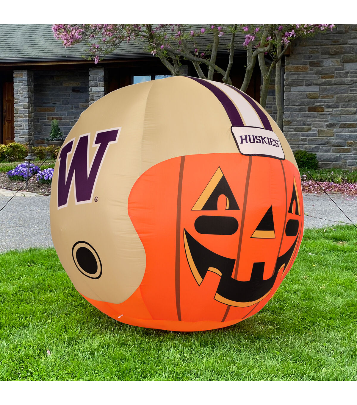 Sporticulture 4' Washington Huskies Inflatable Jackolantern Helmet