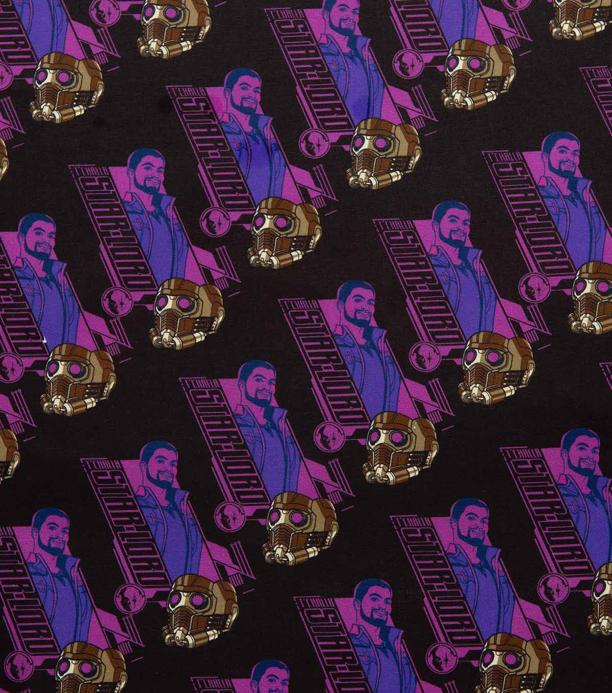 What If Tchalla Star Lord Cotton Fabric