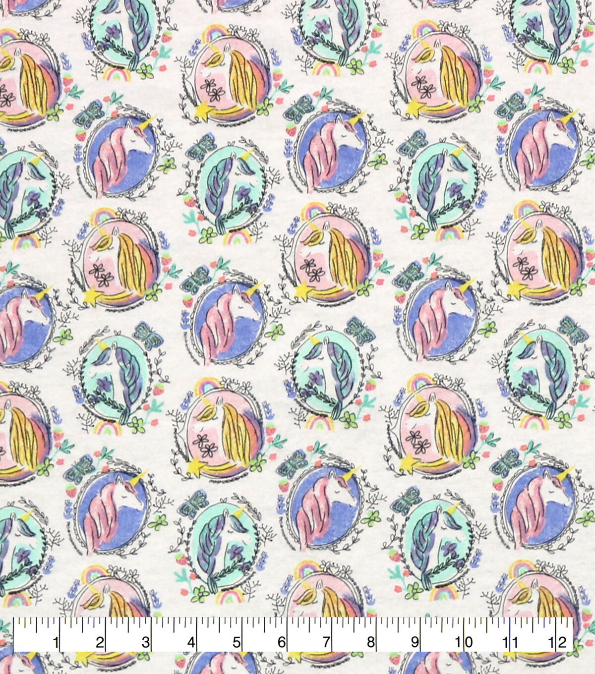 Self Portrait Unicorn Super Snuggle Flannel Fabric