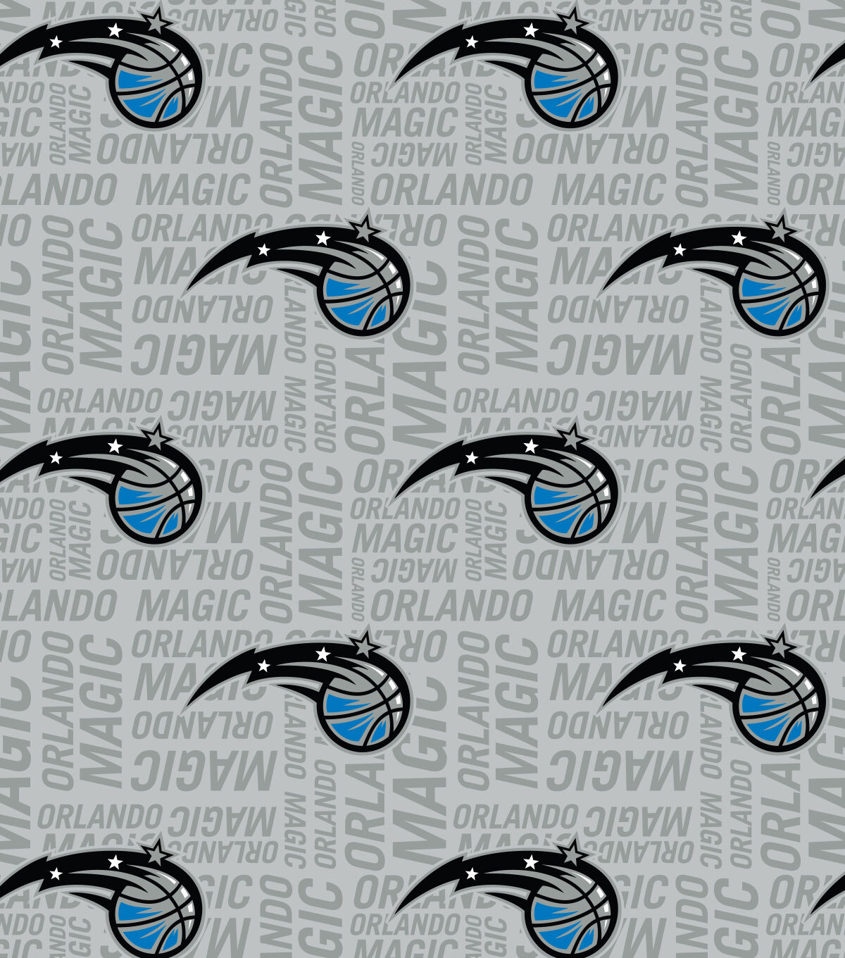 Orlando Magic Toss Wordmark NBA Fleece Fabric