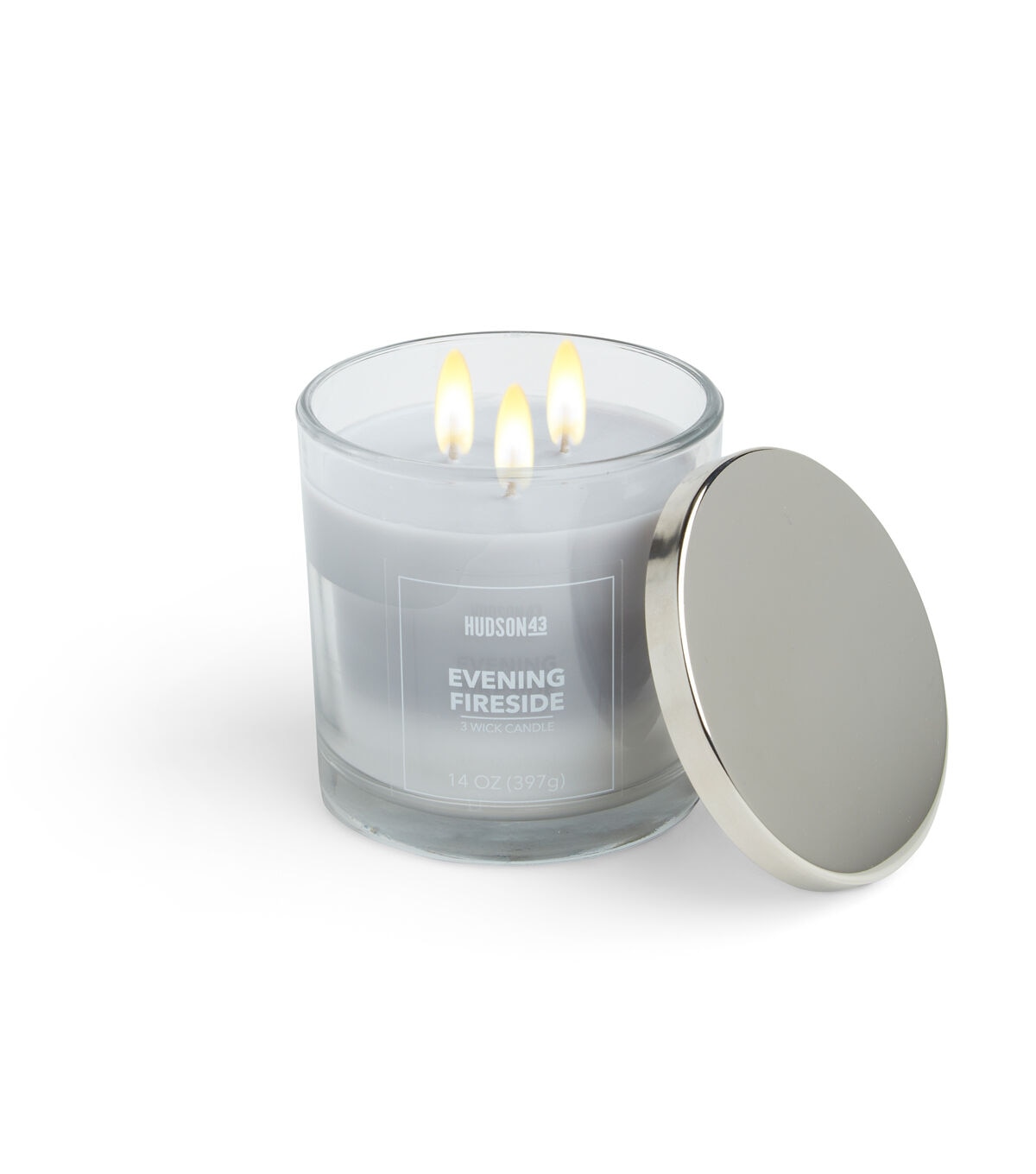 14oz Evening Fireside Scented Jar Candle by Hudson 43