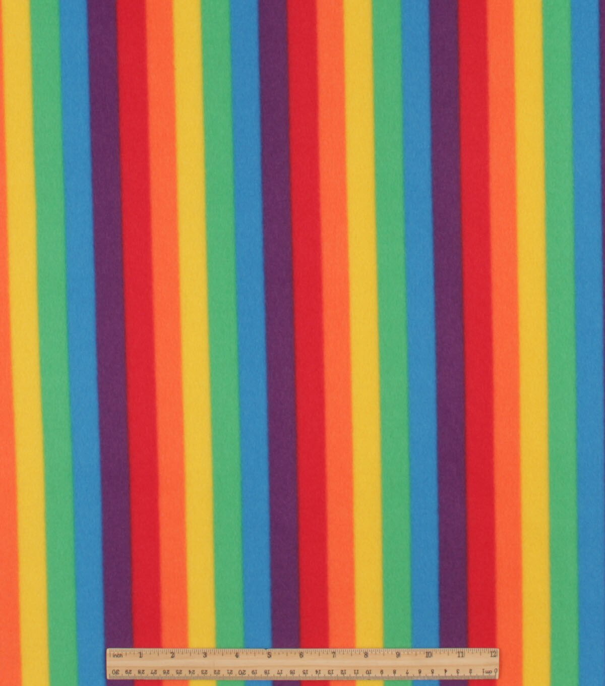 Rainbow Stripes Blizzard Fleece Fabric