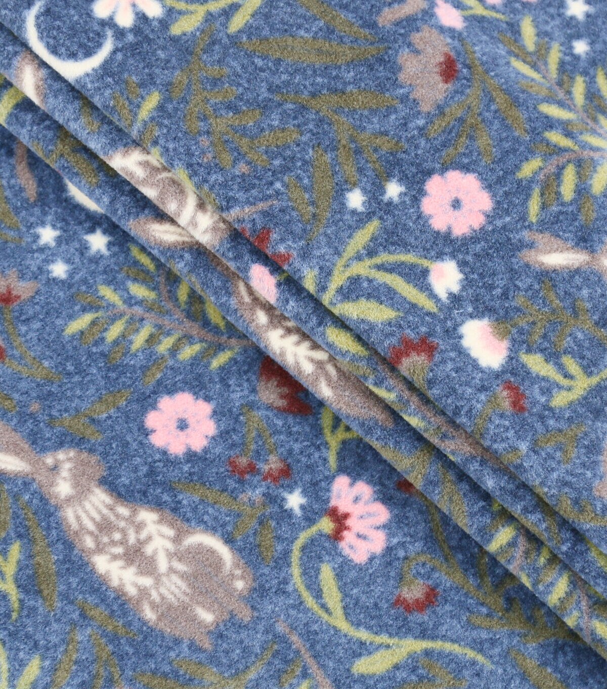 Celestial Bunny Luxe Fleece Fabric