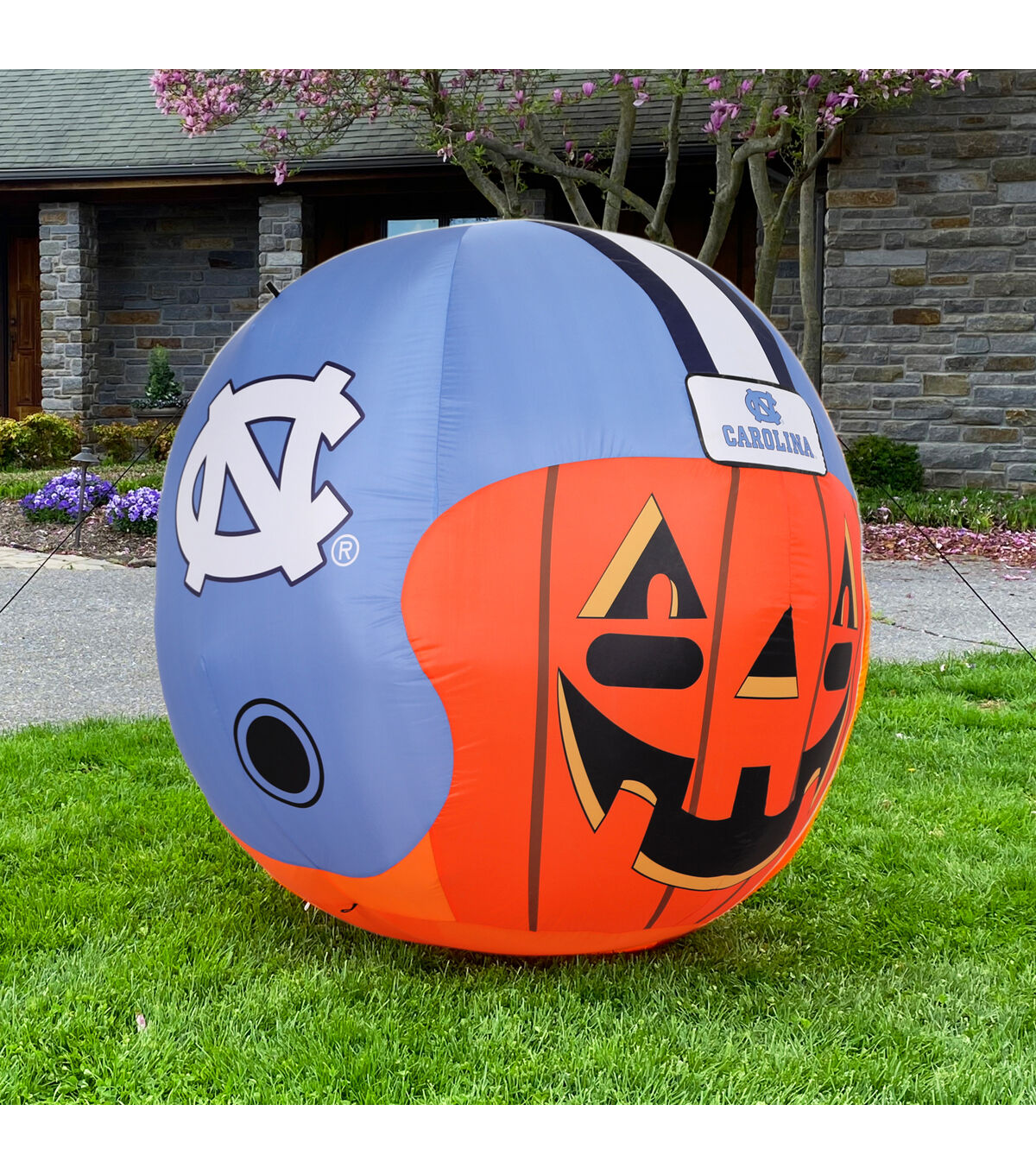 Sporticulture 4' North Carolina Tar Heels Inflatable Jackolantern Helmet
