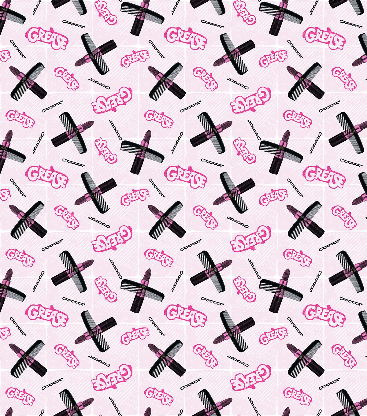 Grease Icons Pop Culture Cotton Fabric