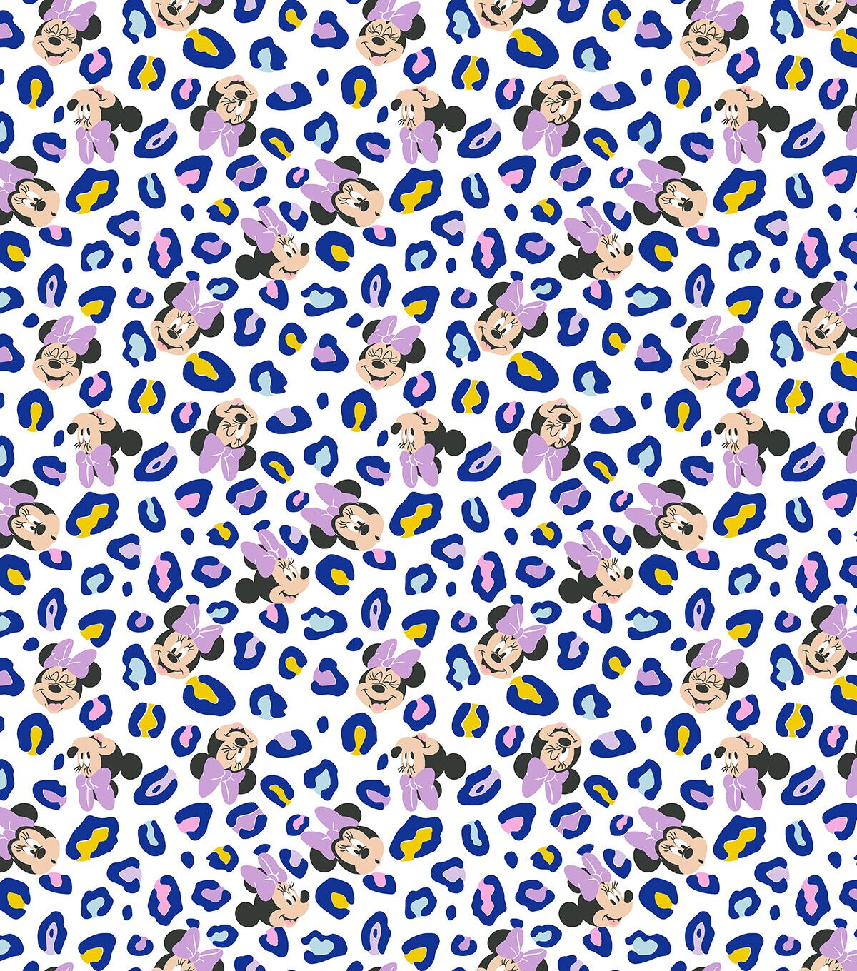Minnie Mouse Leopard Disney Cotton Fabric