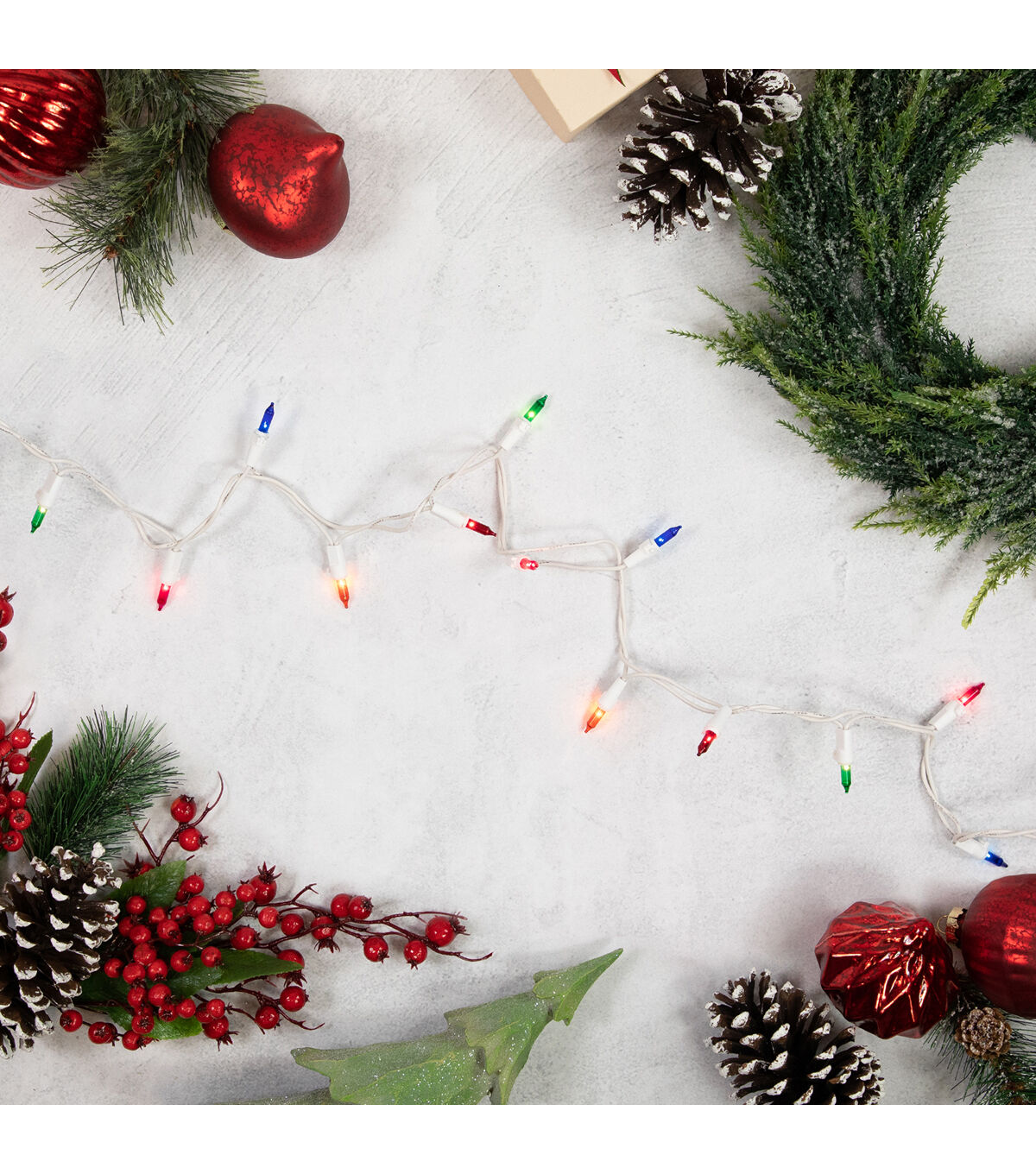 Northlight 7' Mutlicolor 35ct Mini Christmas Lights With White Wire