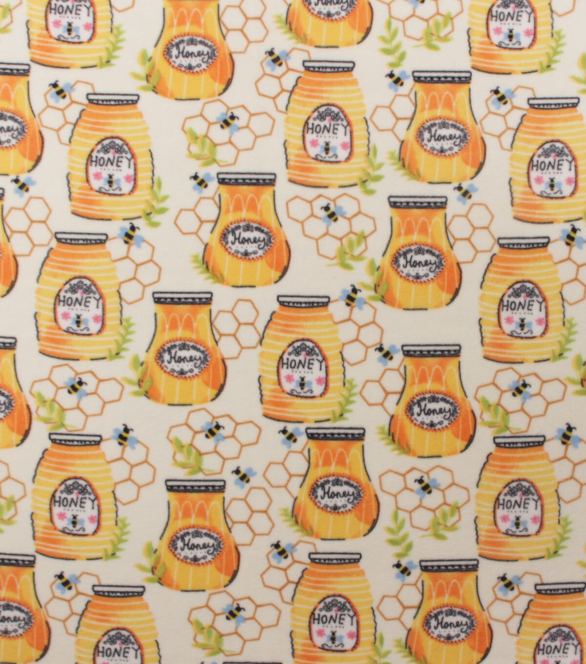 Honey Jars Anti Pill Fleece Fabric
