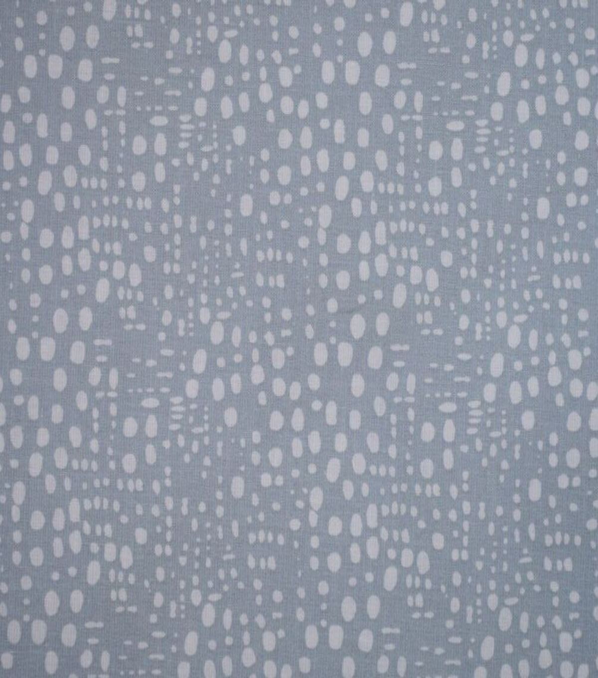 White Funky Dots on Gray Quilt Cotton Fabric by Quilter's Showcase