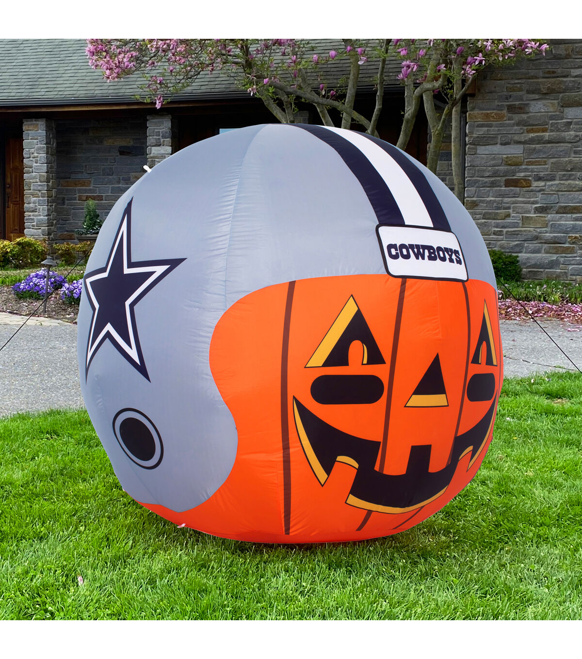 Sporticulture 4' NFL Dallas Cowboys Inflatable Jackolantern Helmet