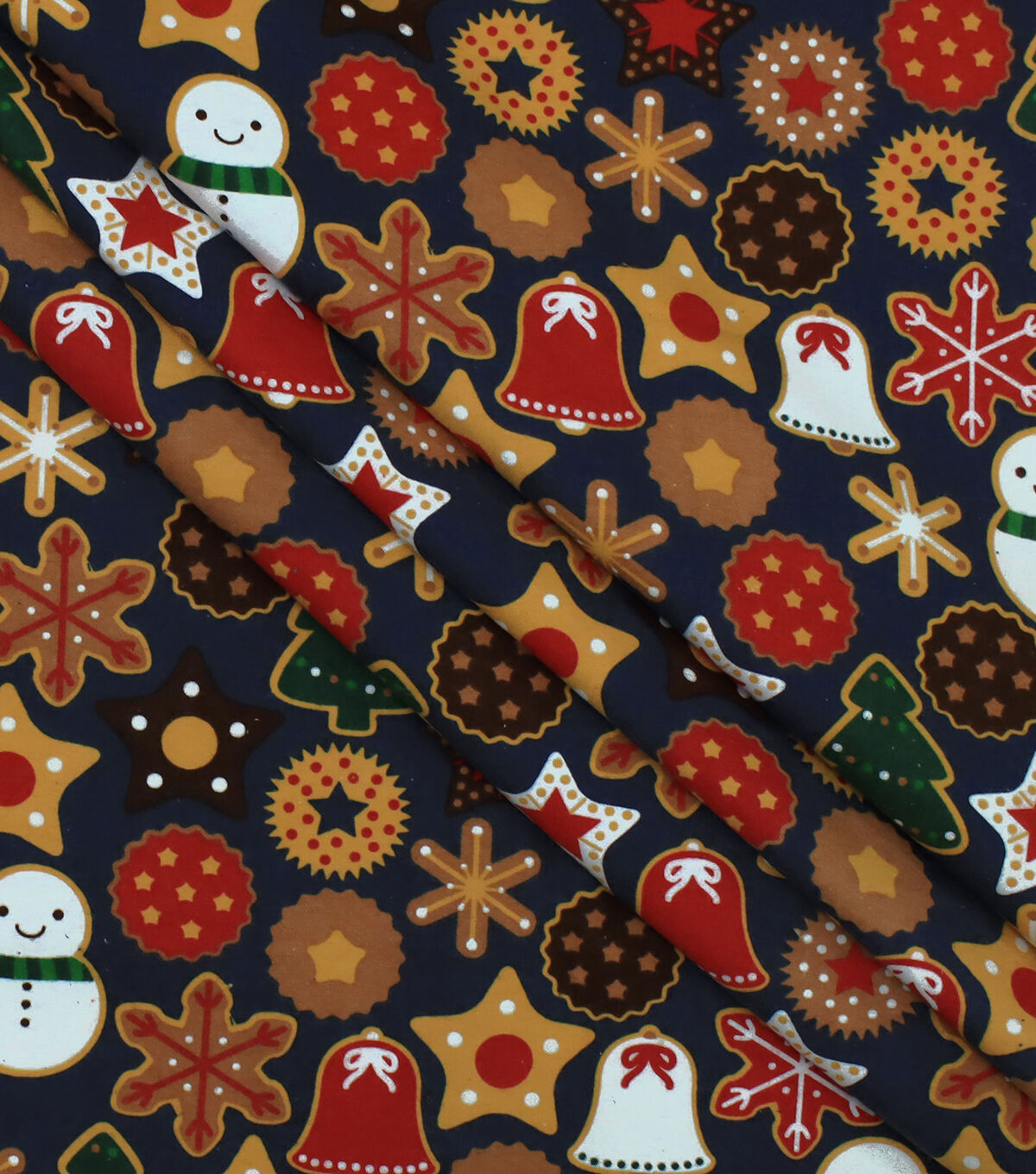 Cookies & Snowmen Super Snuggle Christmas Flannel Fabric