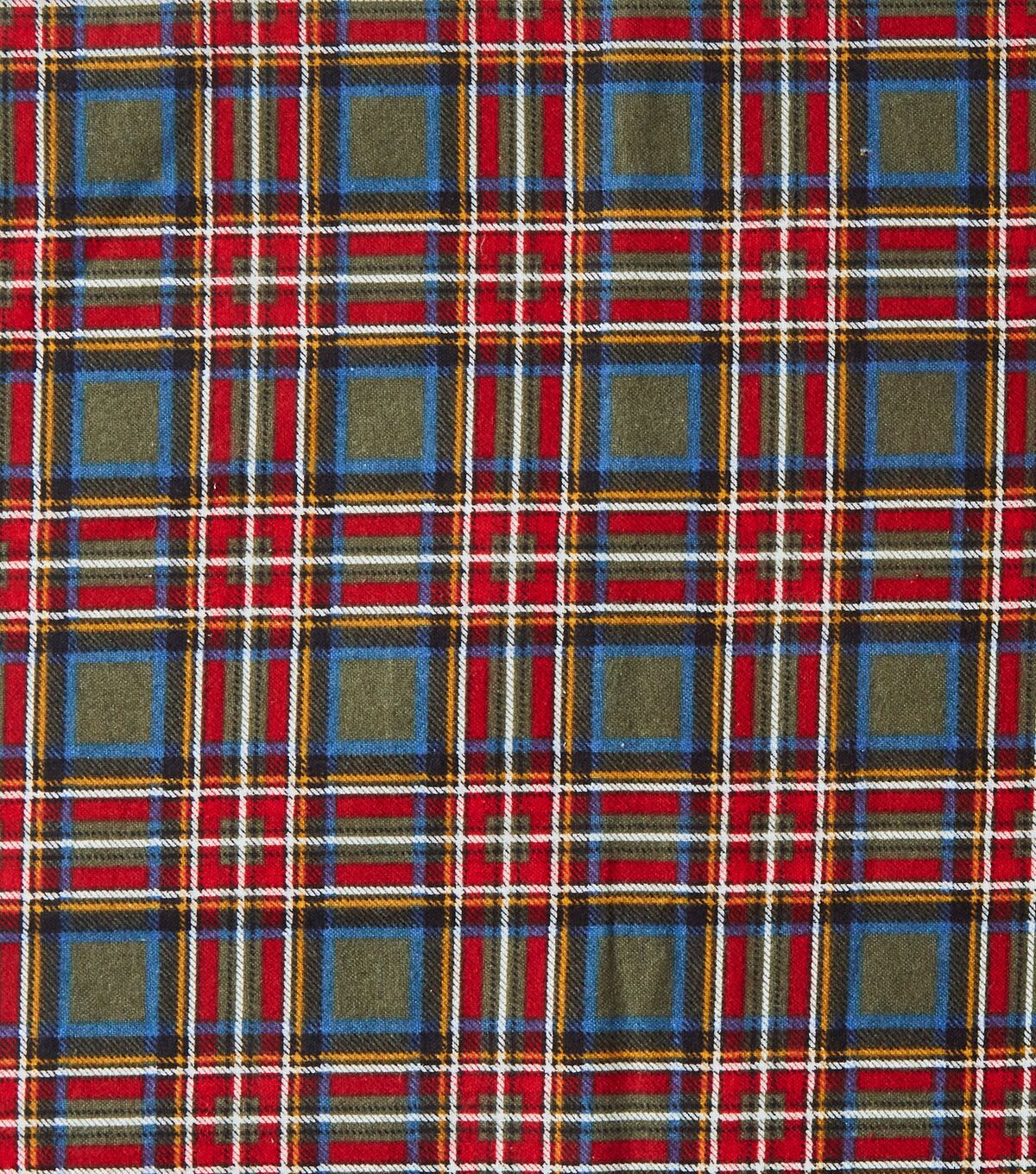 Eddie Bauer Green Tartan Plaid Flannel Prints Fabric