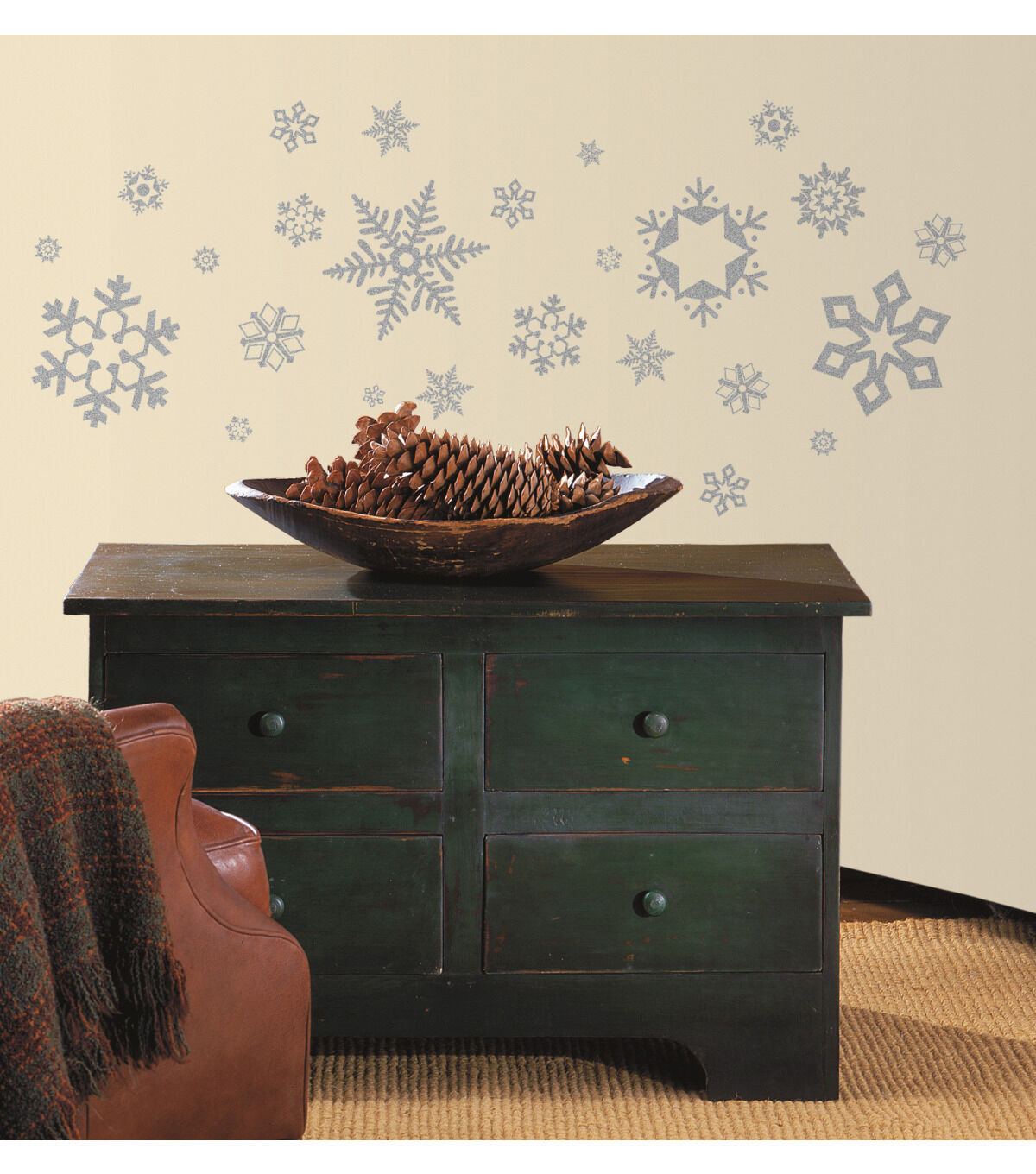 RoomMates Wall Decals Glitter Snowflakes