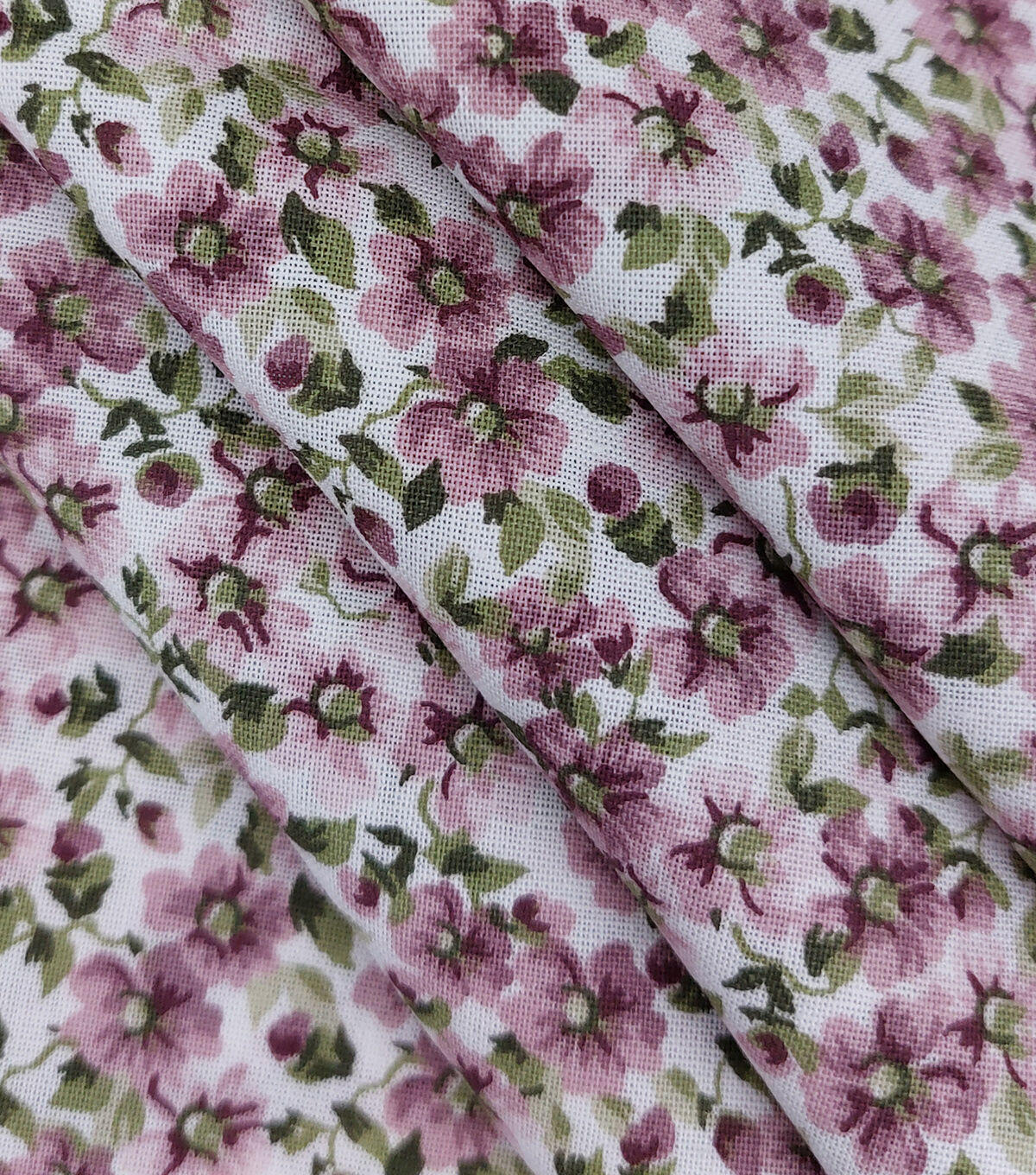 Mauve Floral Quilt Cotton Fabric by Keepsake Calico