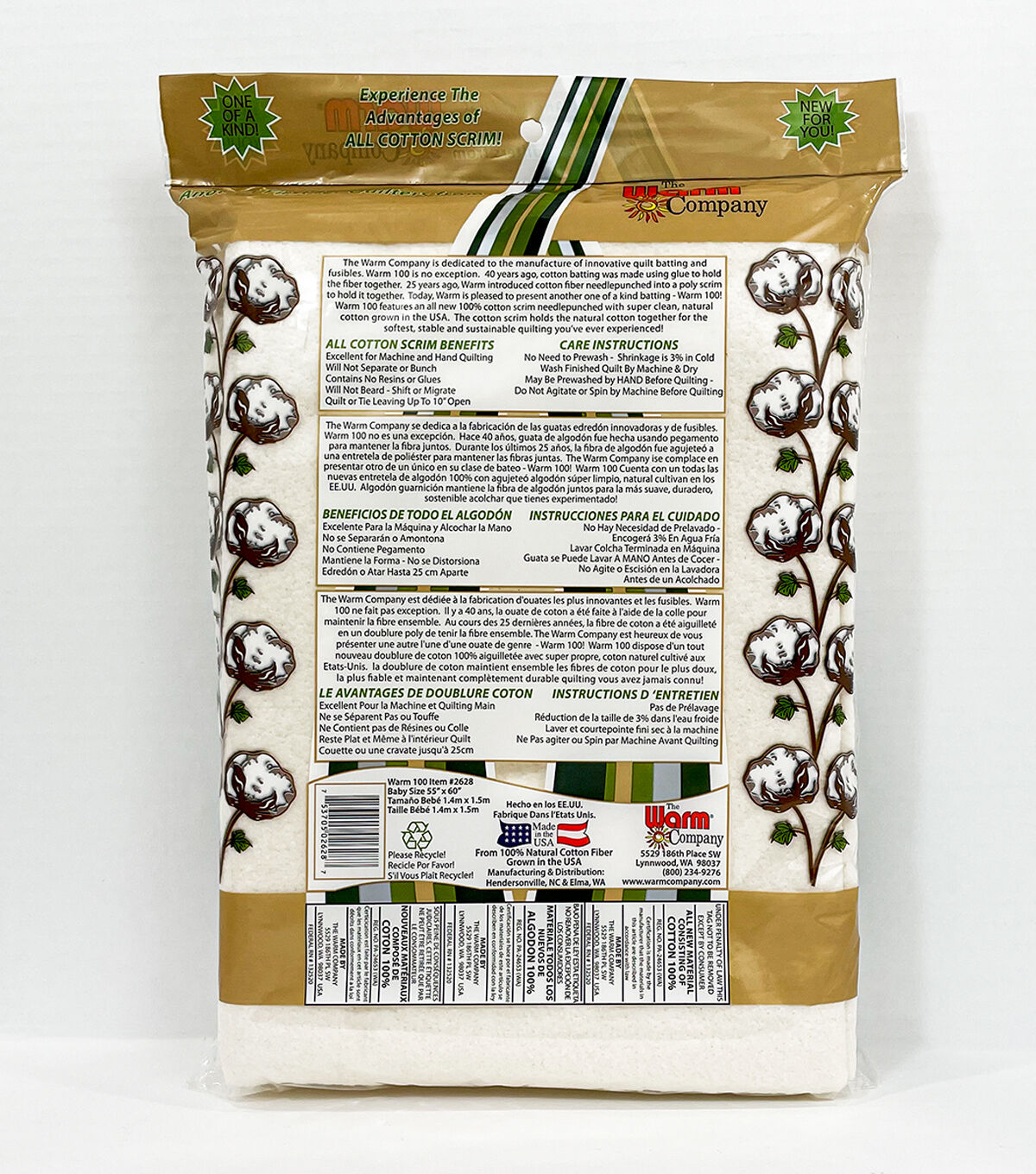 Warm 100 Baby Size Batting