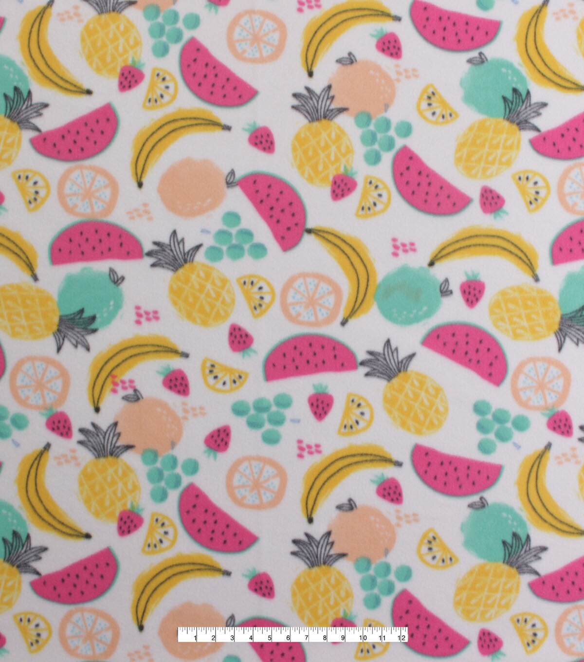 Summer Fruit Blizzard Fleece Fabric