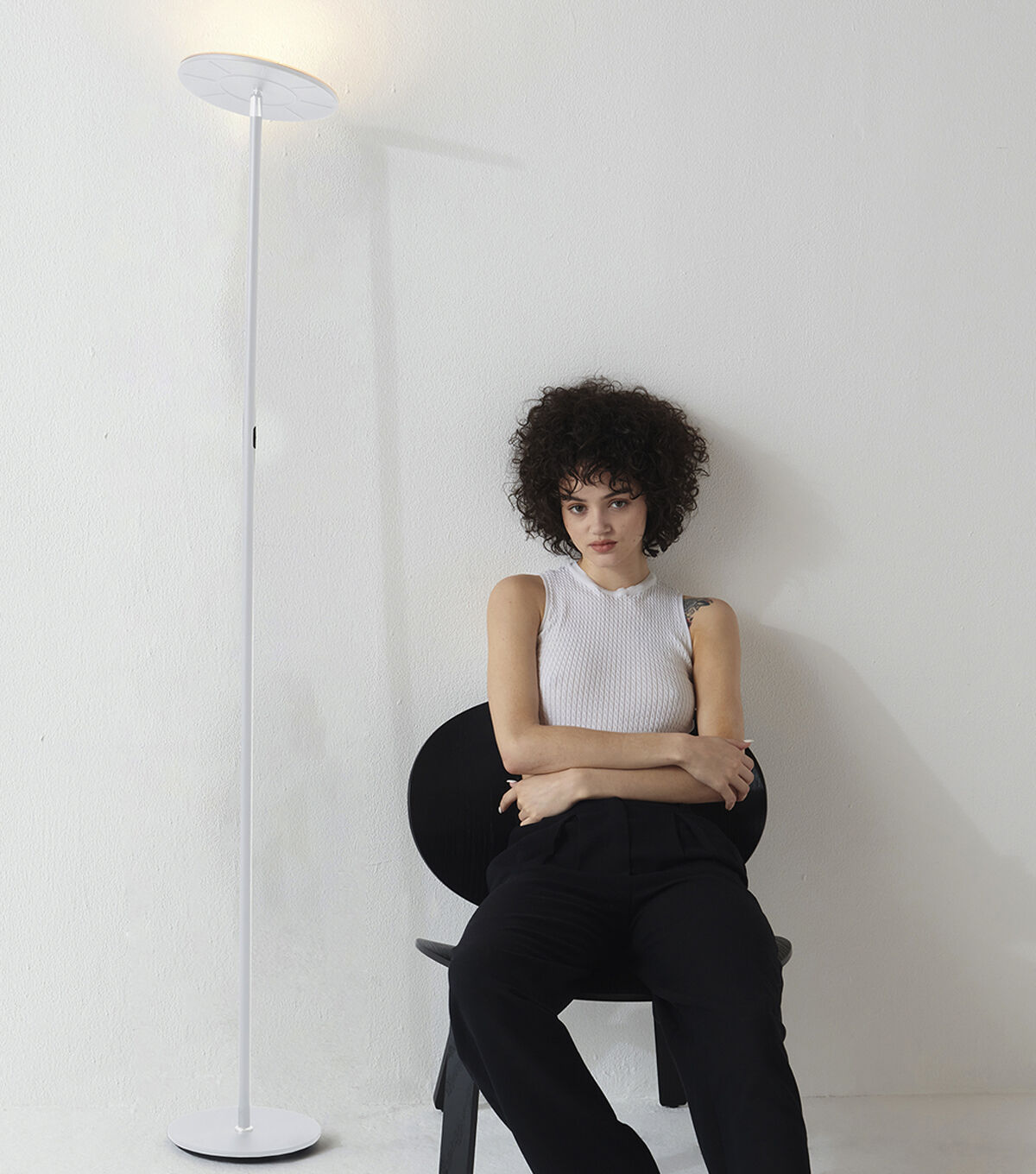 Brightech Sky LED Floor Lamp - White