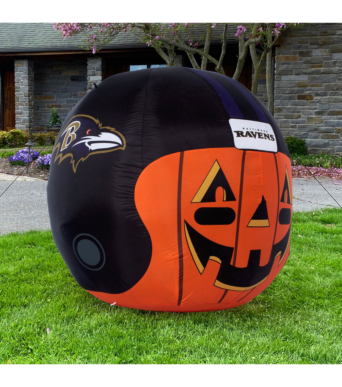 Sporticulture 4' NFL Baltimore Ravens Inflatable Jackolantern Helmet