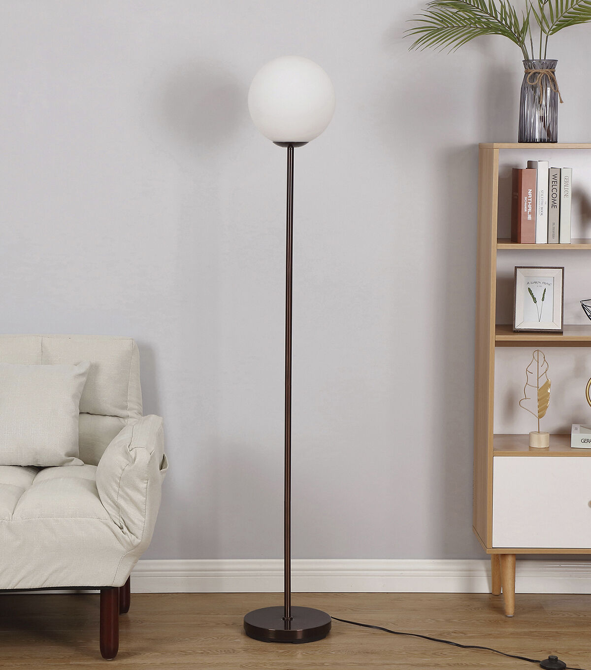 Brightech Luna LED Floor Lamp - Bronze