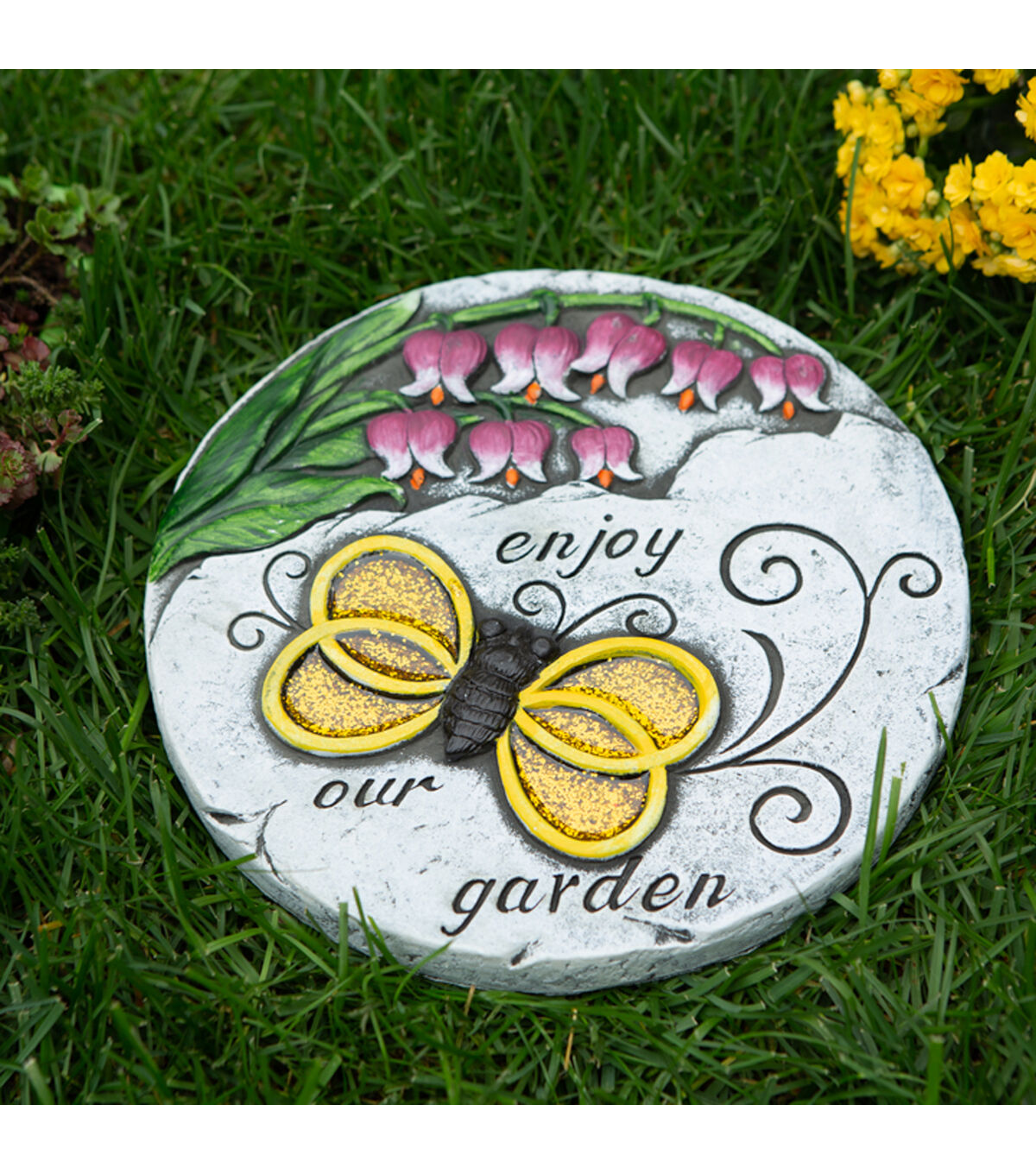 Zingz & Thingz Enjoy Our Garden Stepping Stone