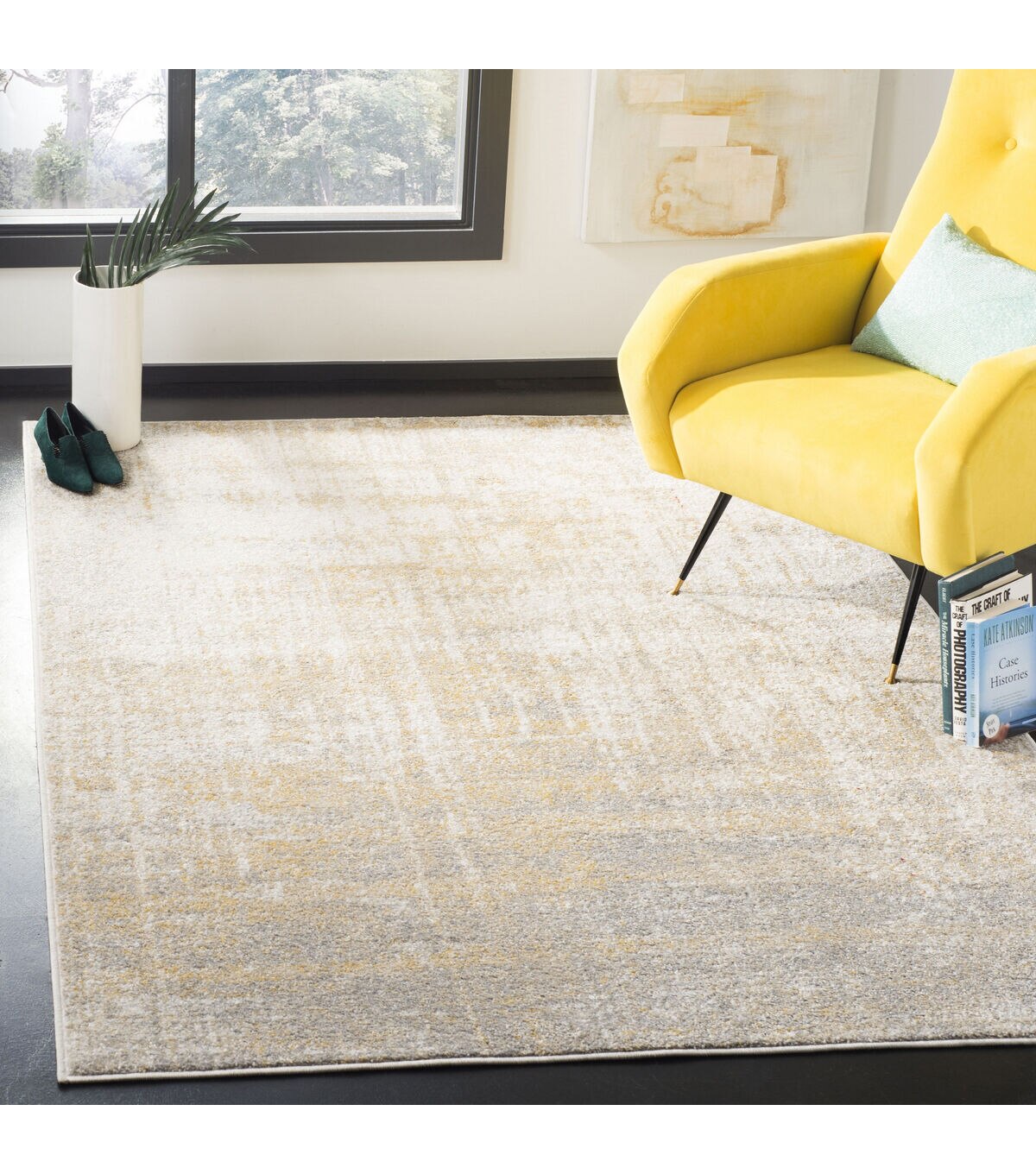 Safavieh Adirondack 207 Creme / Gold 4' X 6' Sm. Rectangle