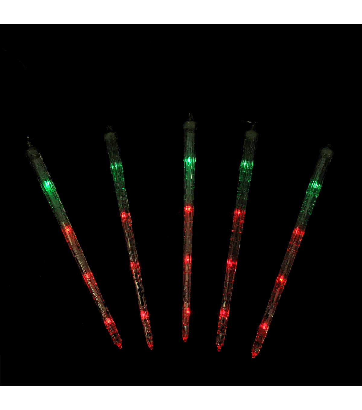 Northlight Multicolor LED Dripping Transparent Icicle Christmas Lights