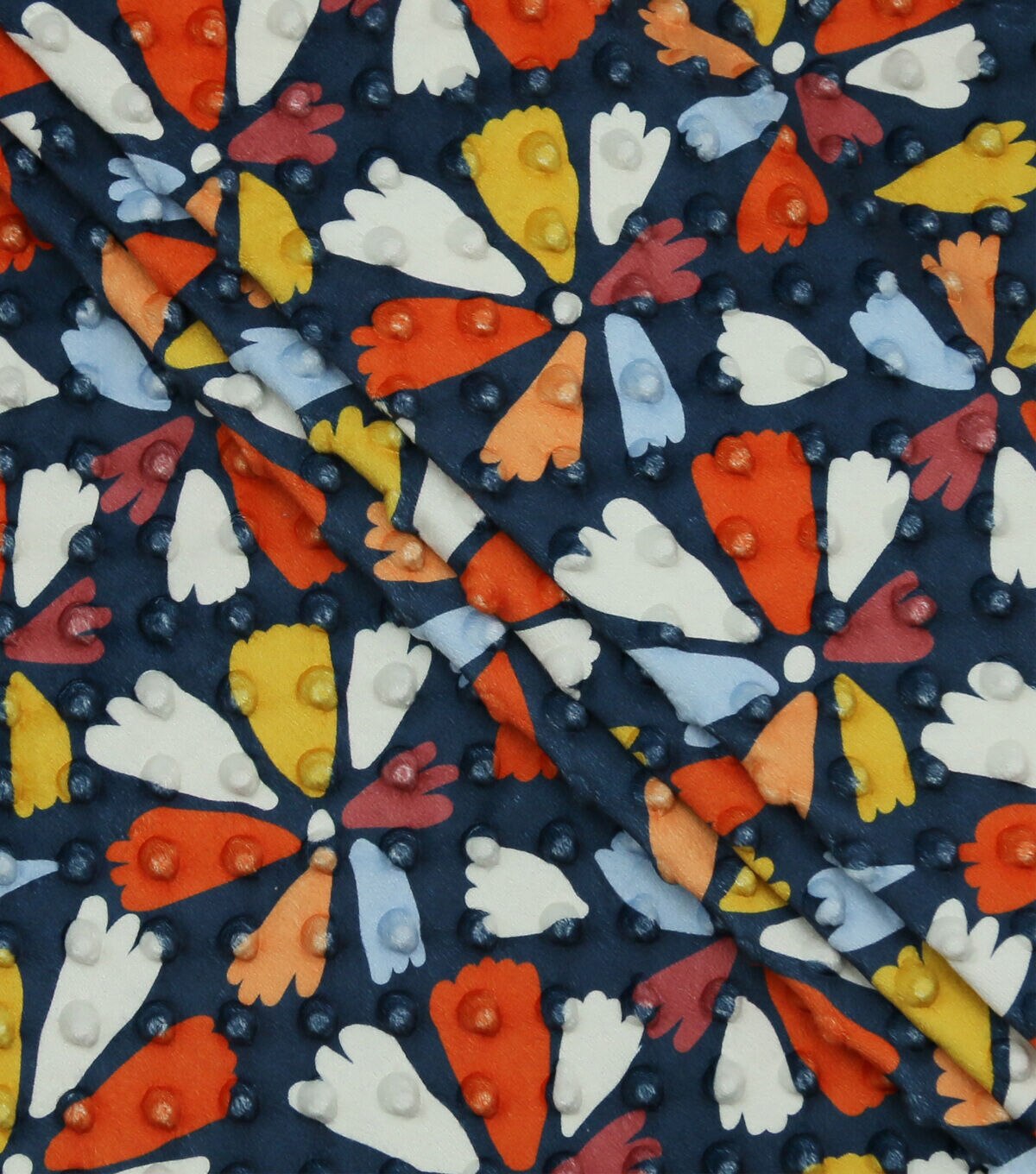 Multicolor Geometric Floral Soft & Minky Fabric