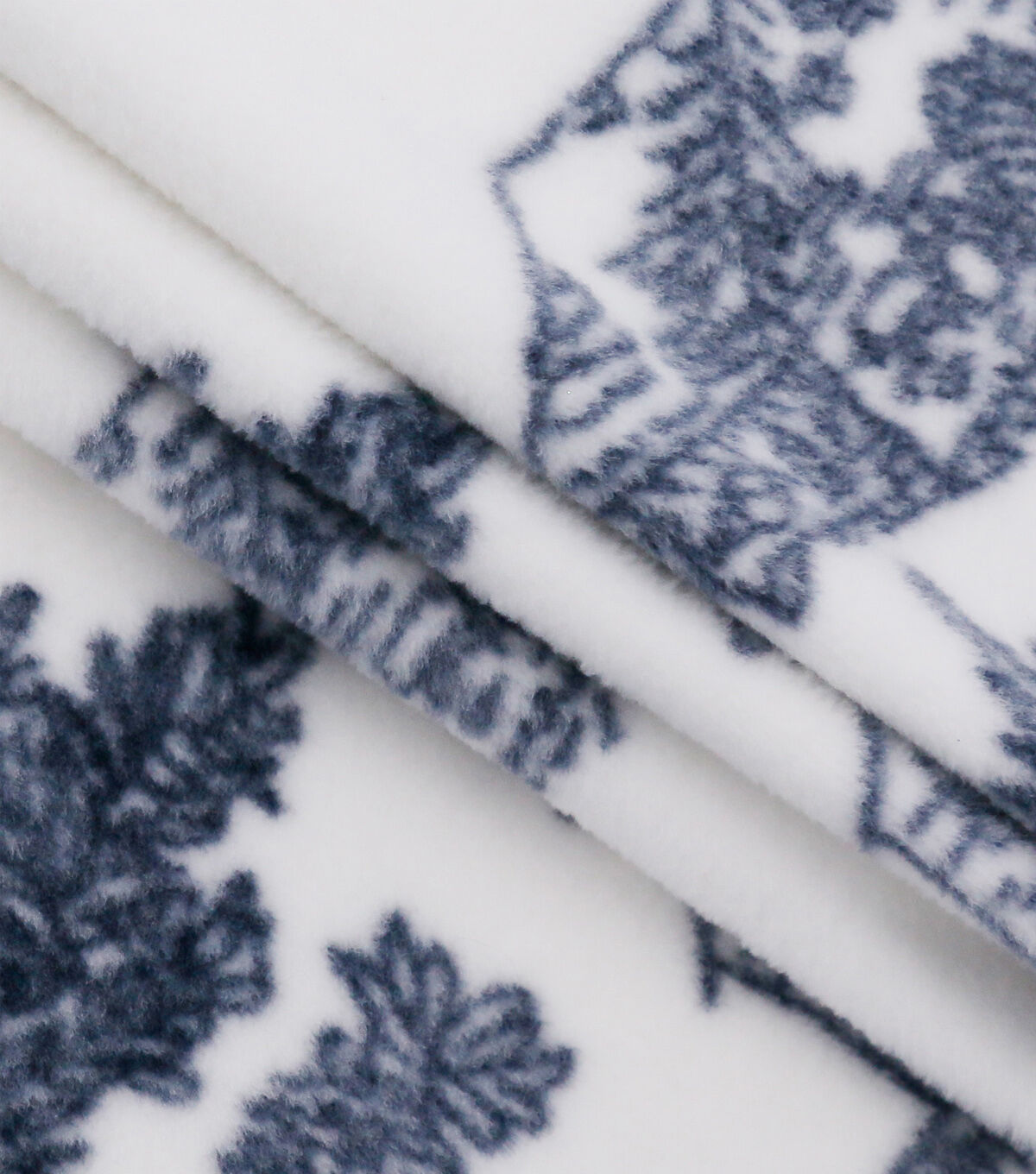 Cool Cottage Toile Luxe Fleece Fabric