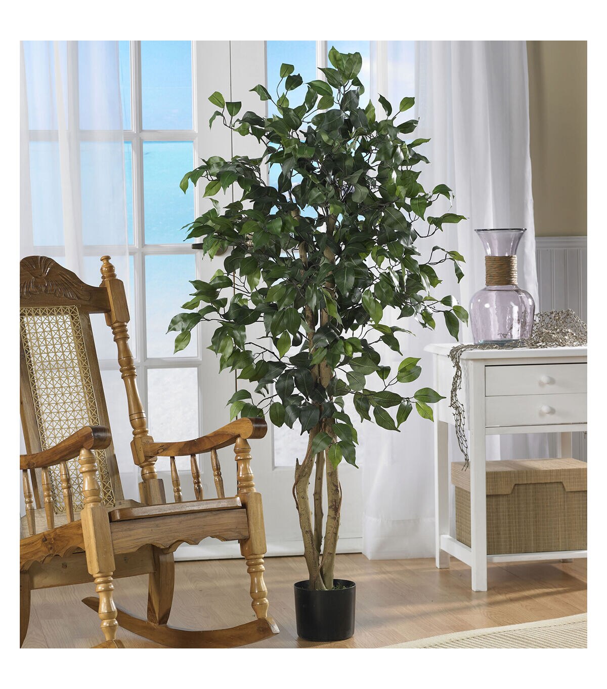 Nearly Natural 4' Ficus Silk Tree