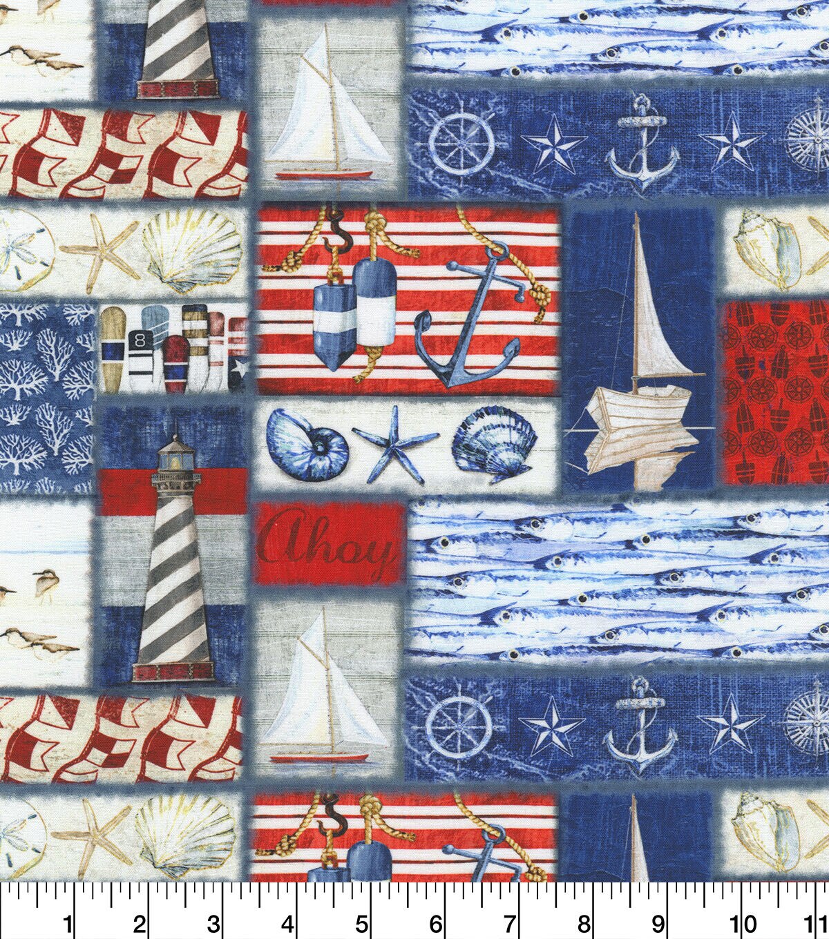 Robert Kaufman Shoreline Vista Novelty Cotton Fabric